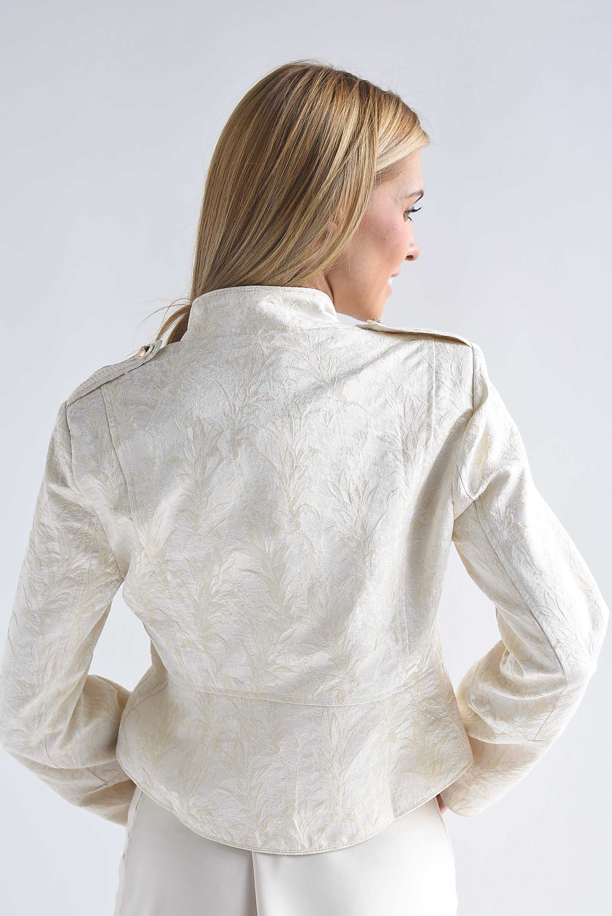 Blazer militar cruzado tapiz