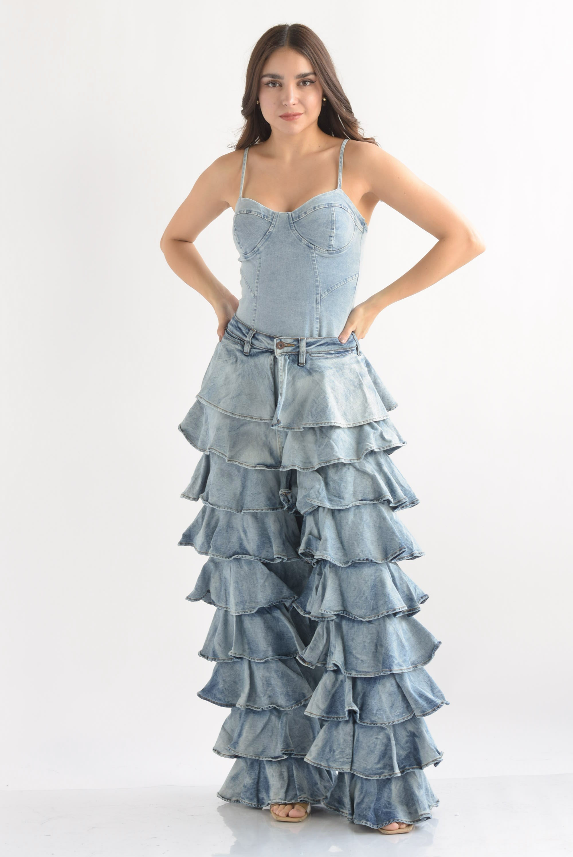 Jeans multi olanes acidwash