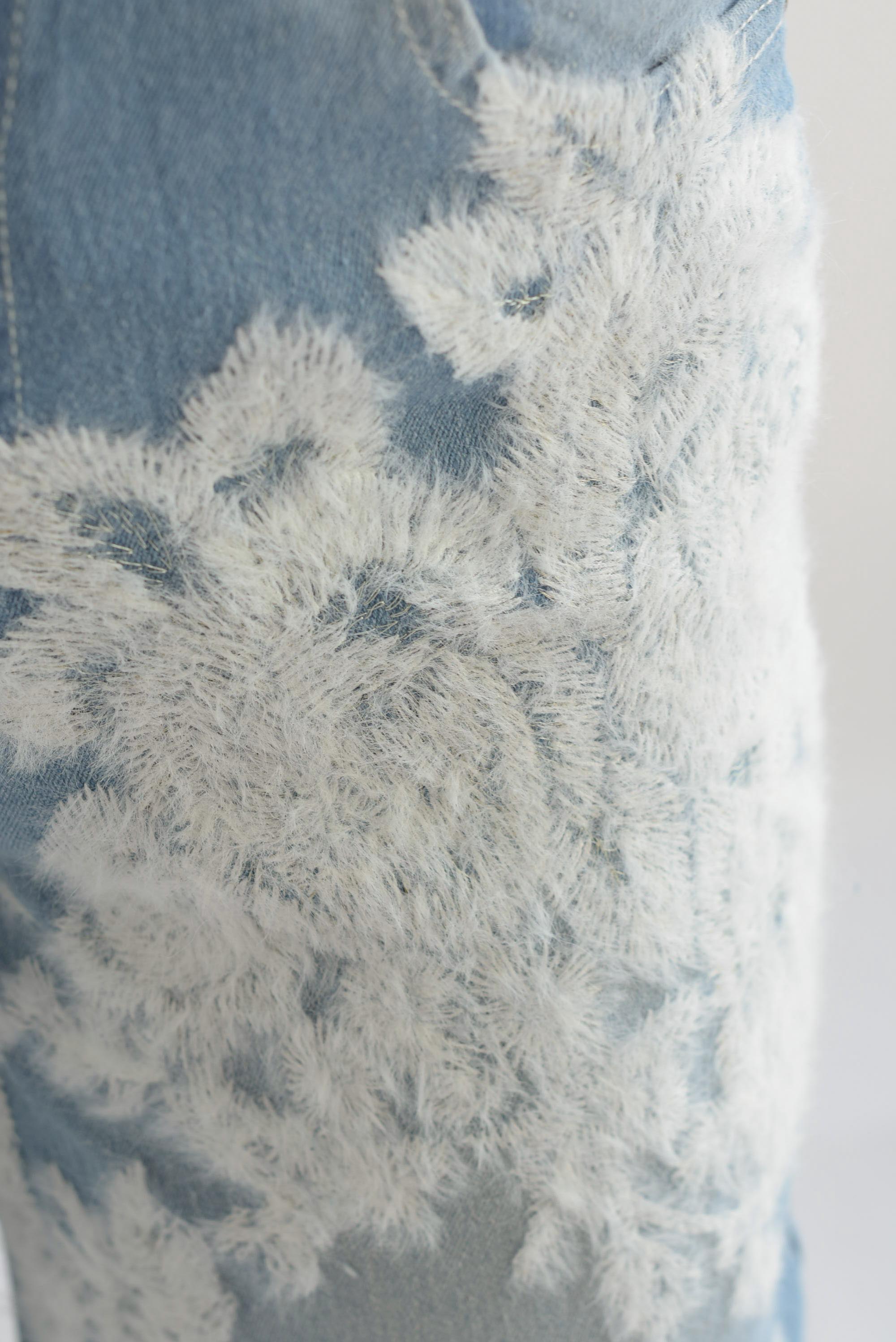 Jeans bordado diente de león Denim Light