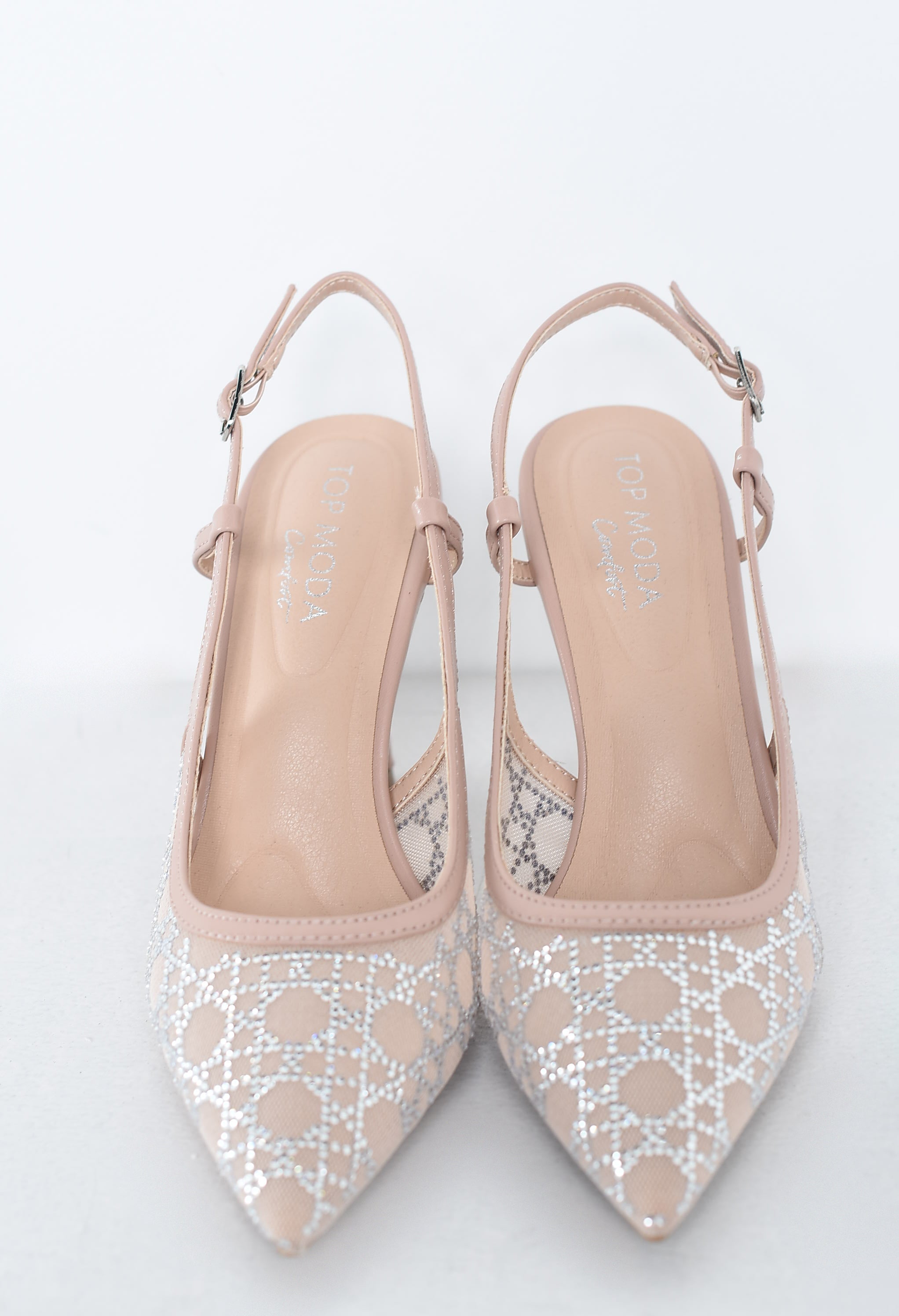 Zapatilla mesh y brillos