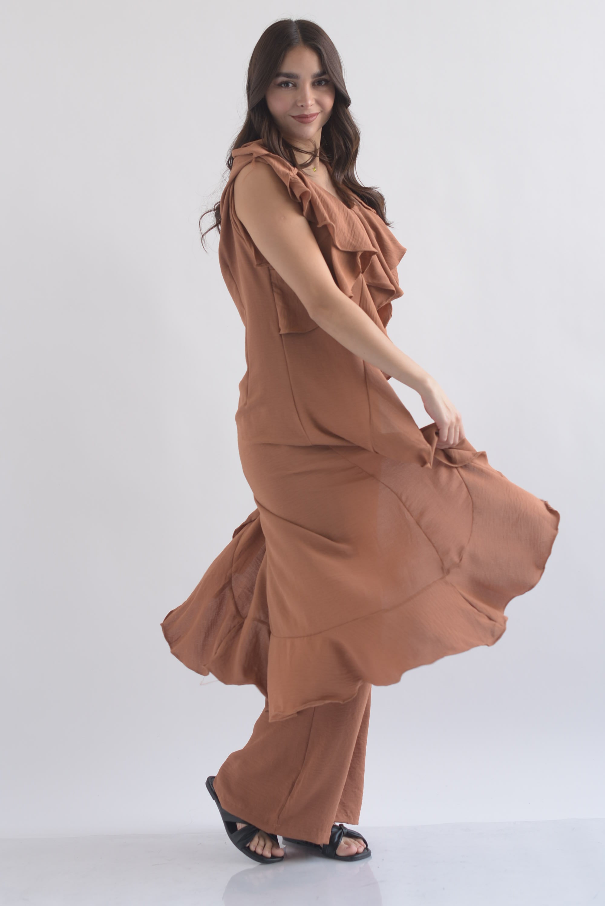 Set Pantalón y Maxi blusa olán