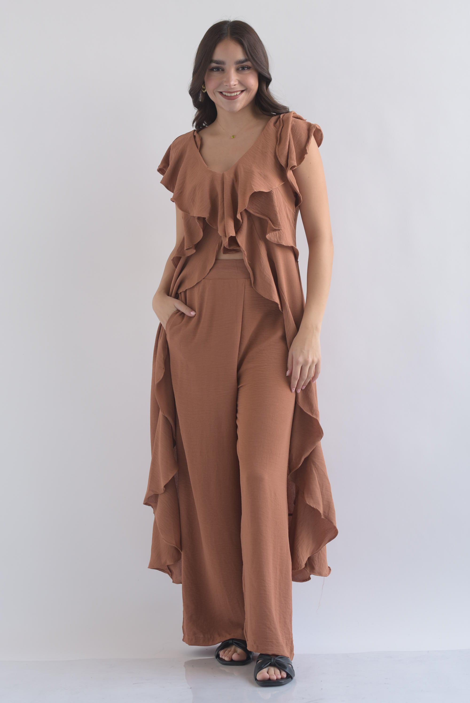 Set Pantalón y Maxi blusa olán