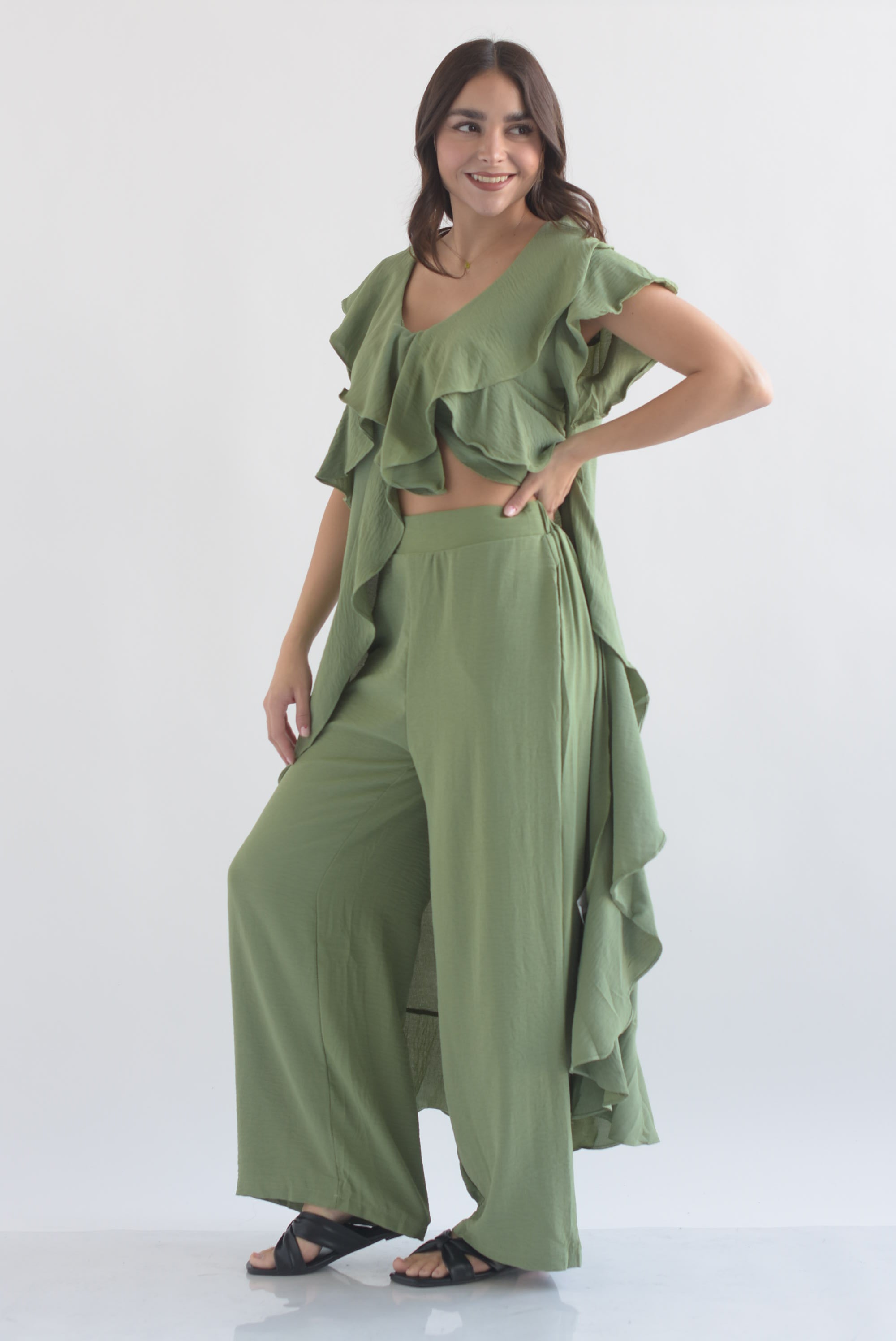 Set Pantalón y Maxi blusa olán