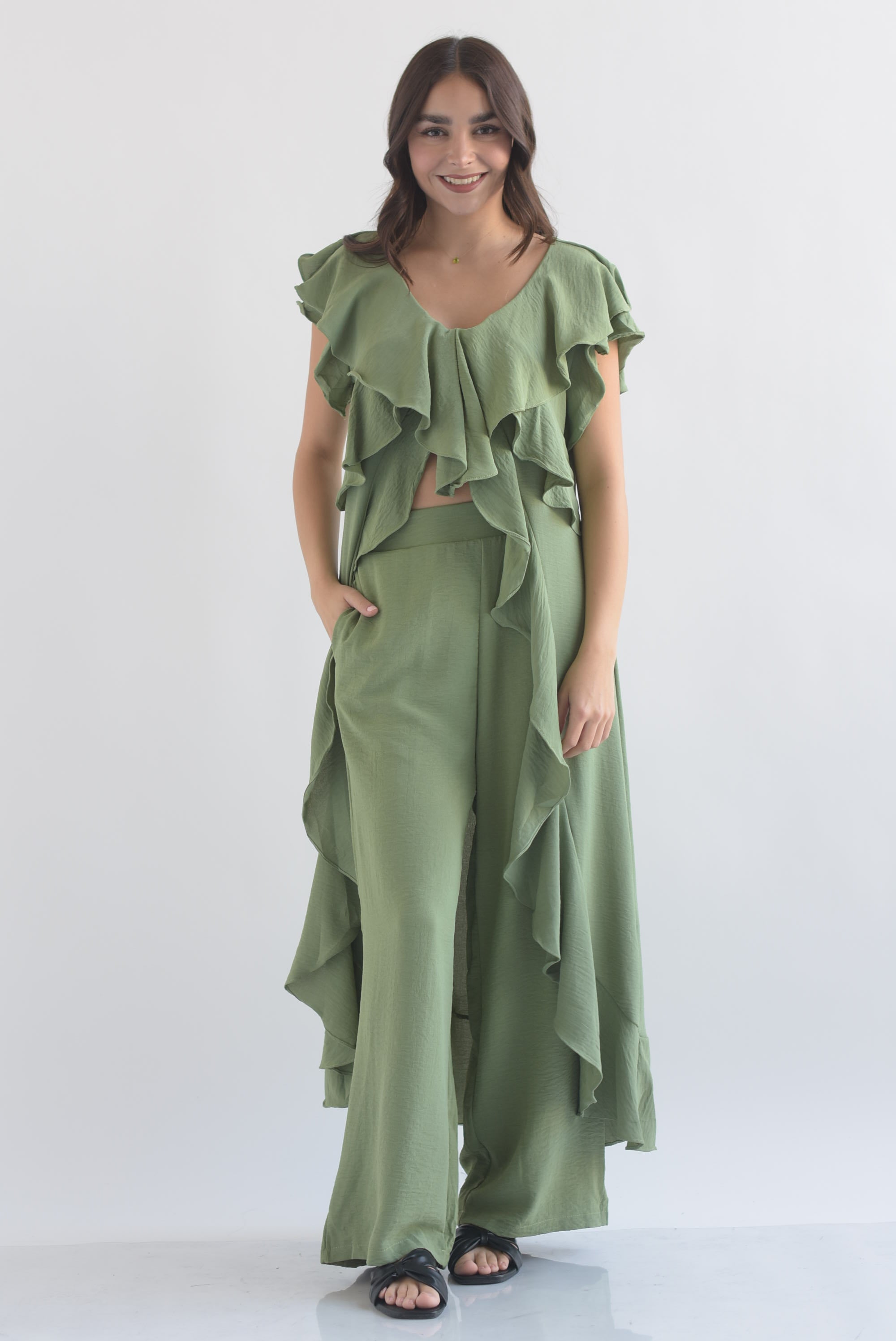 Set Pantalón y Maxi blusa olán