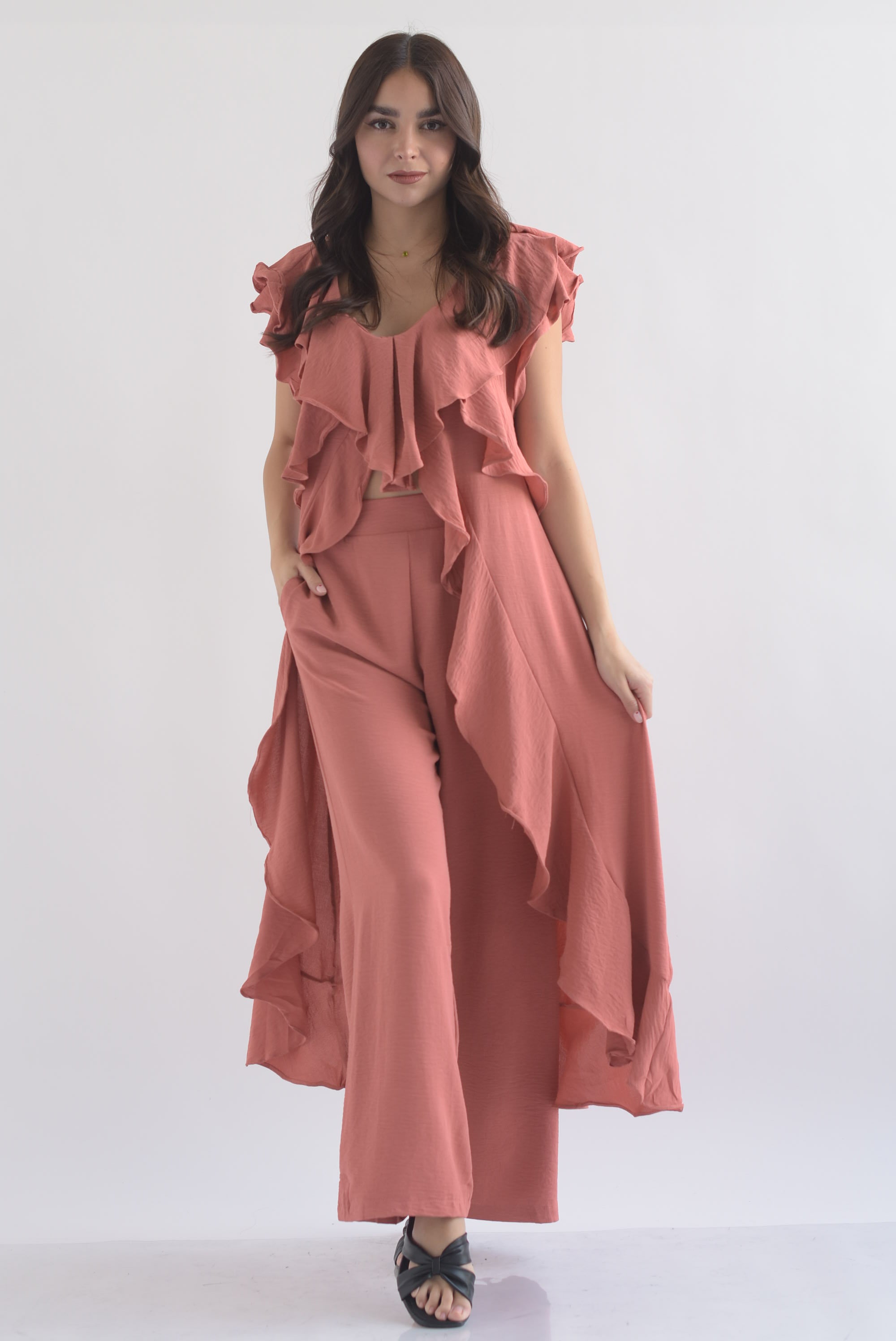 Set Pantalón y Maxi blusa olán