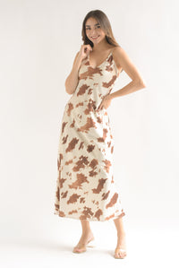 Fashion Styled Vestido lencero satín Cow