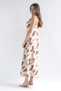 Fashion Styled Vestido lencero satín Cow