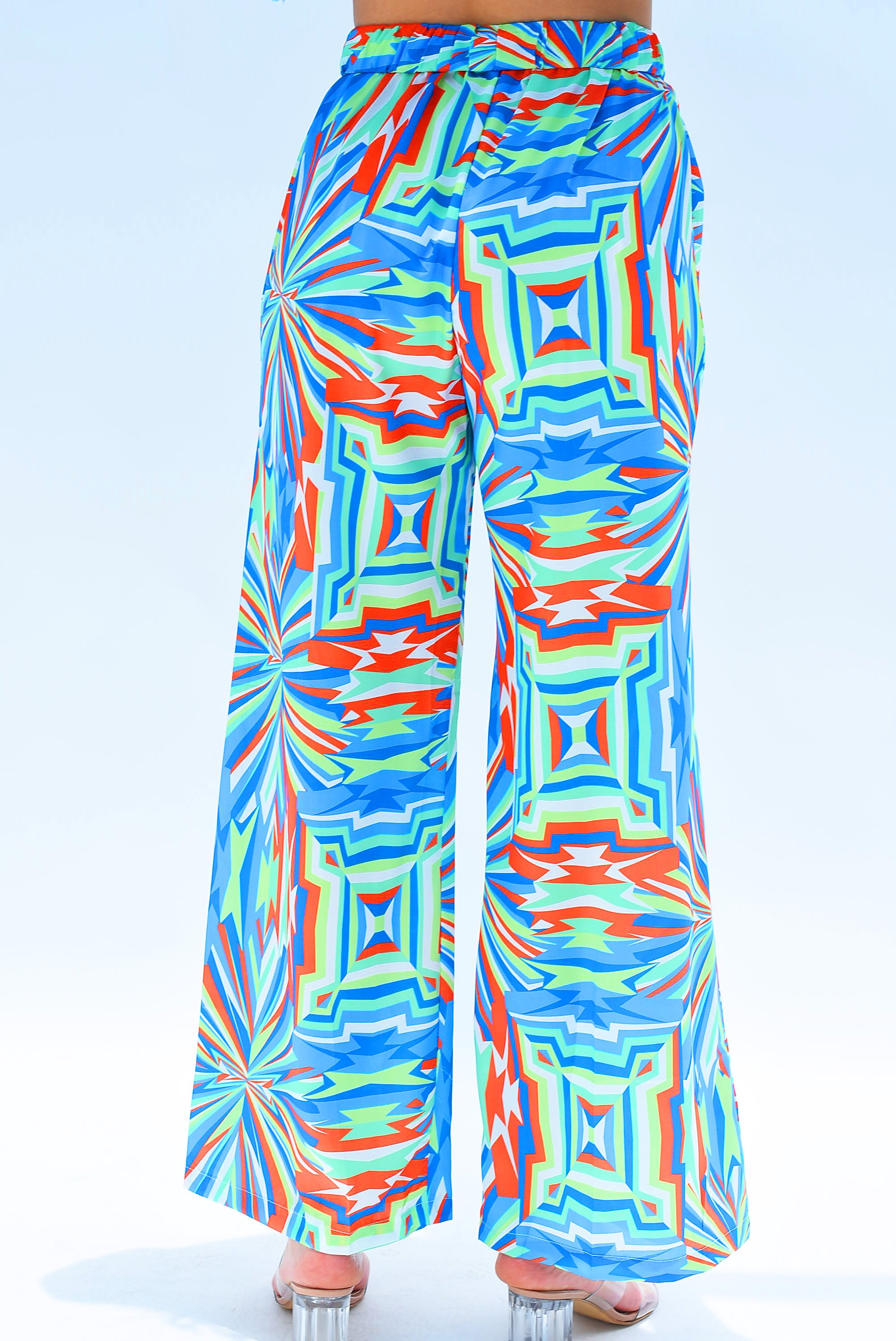 Pantalón explosión Azul con Naranja