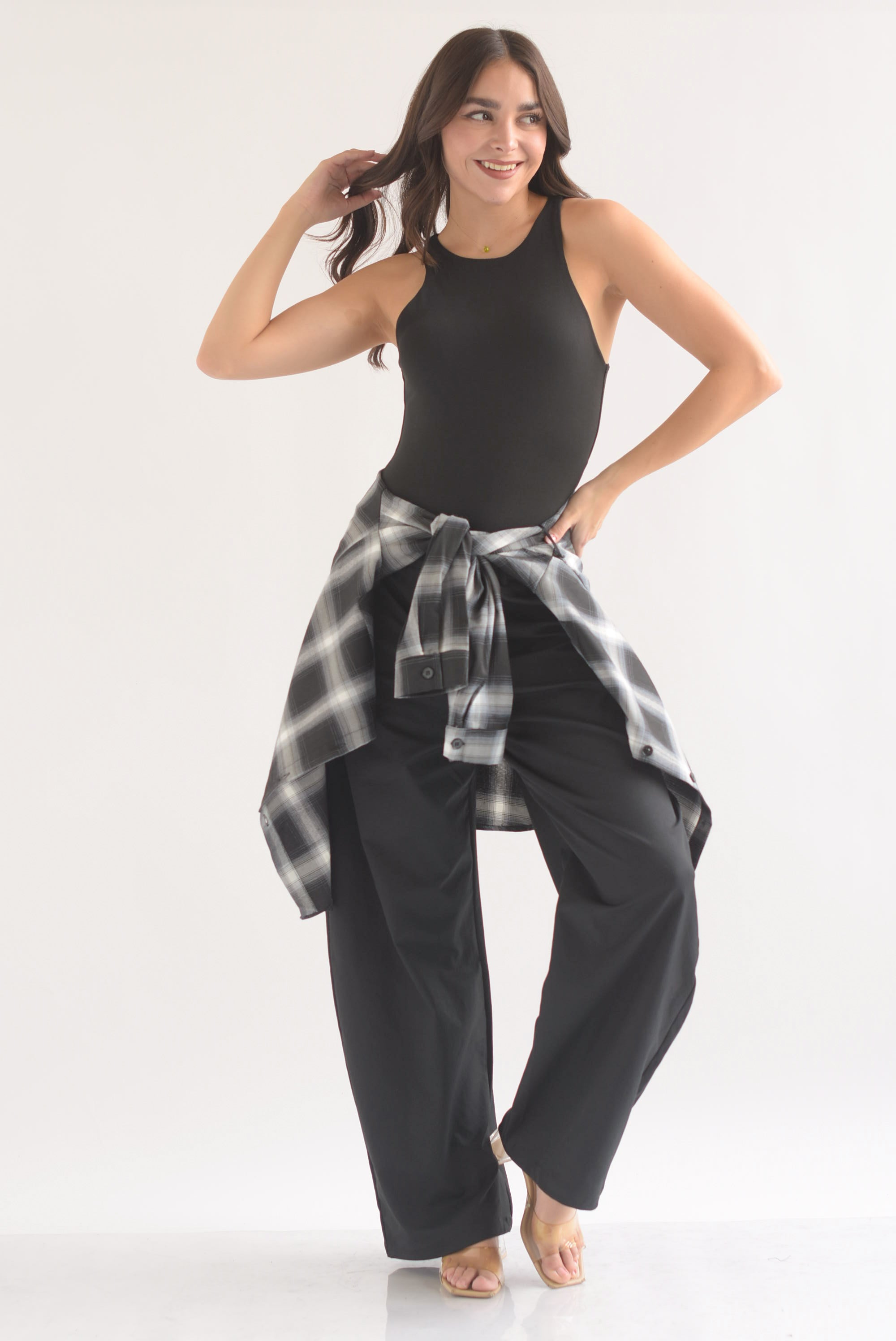 Camisa cuadros bolsillos