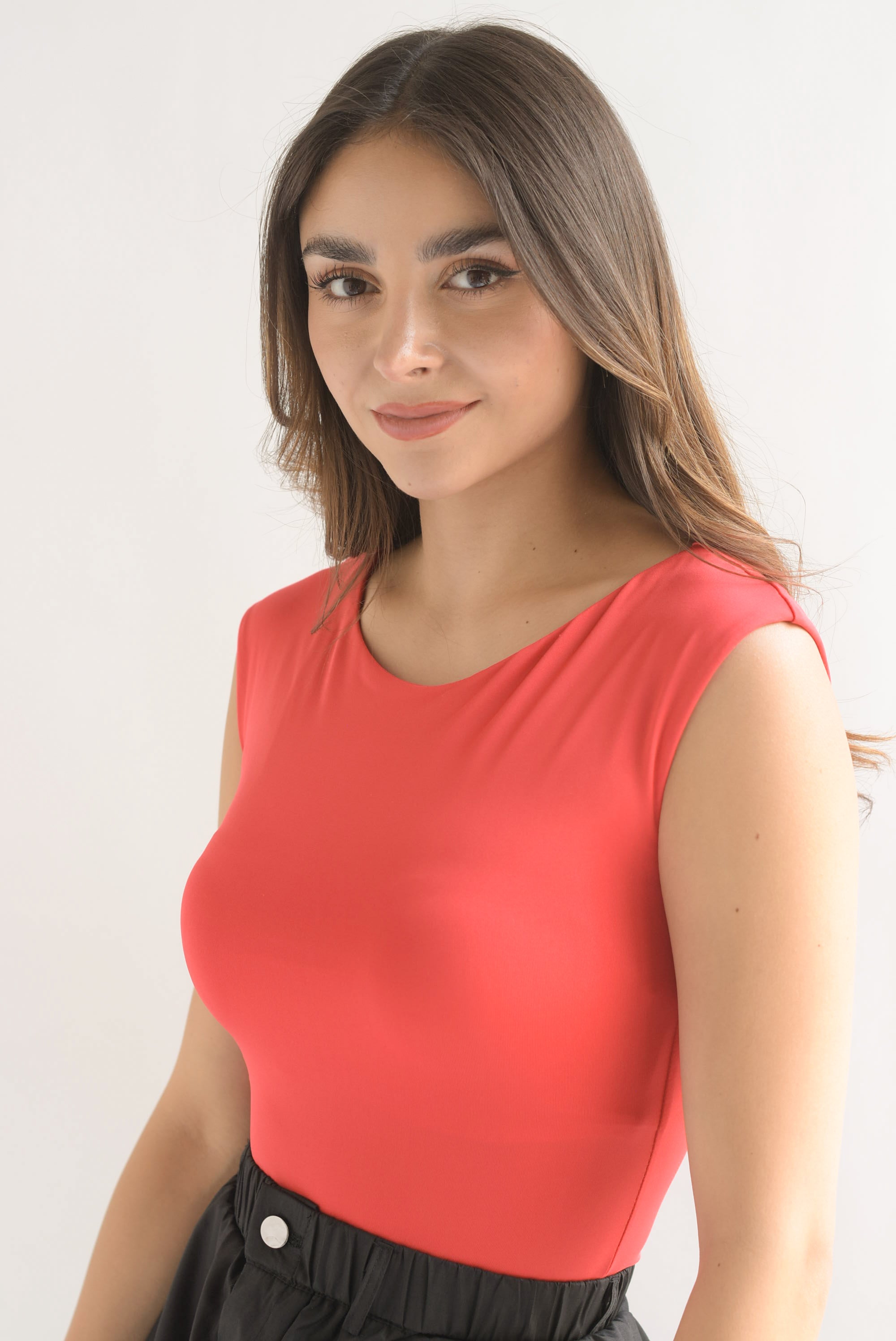 Body cuello ojal Rojo