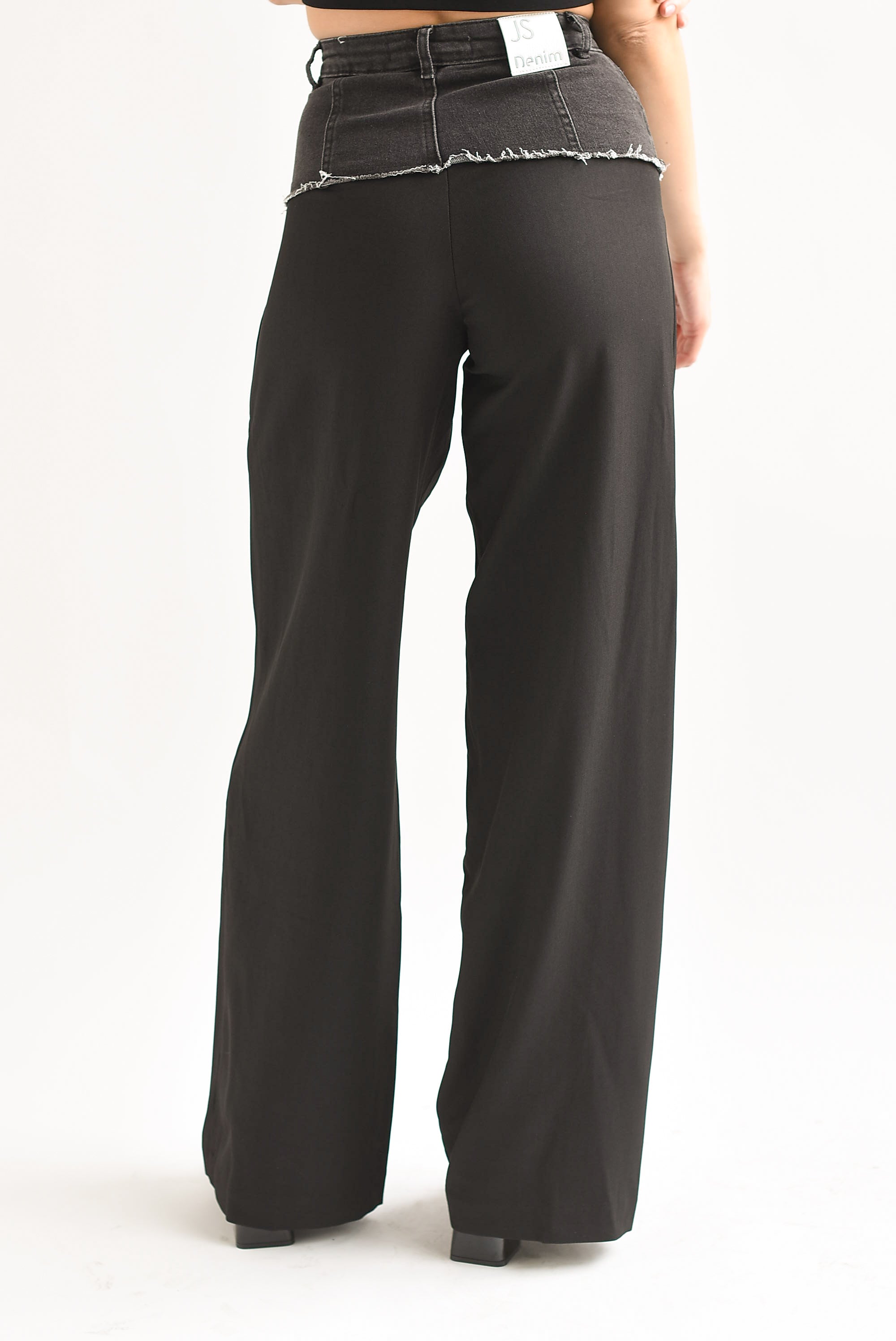 Pantalón sastre Denim Negro