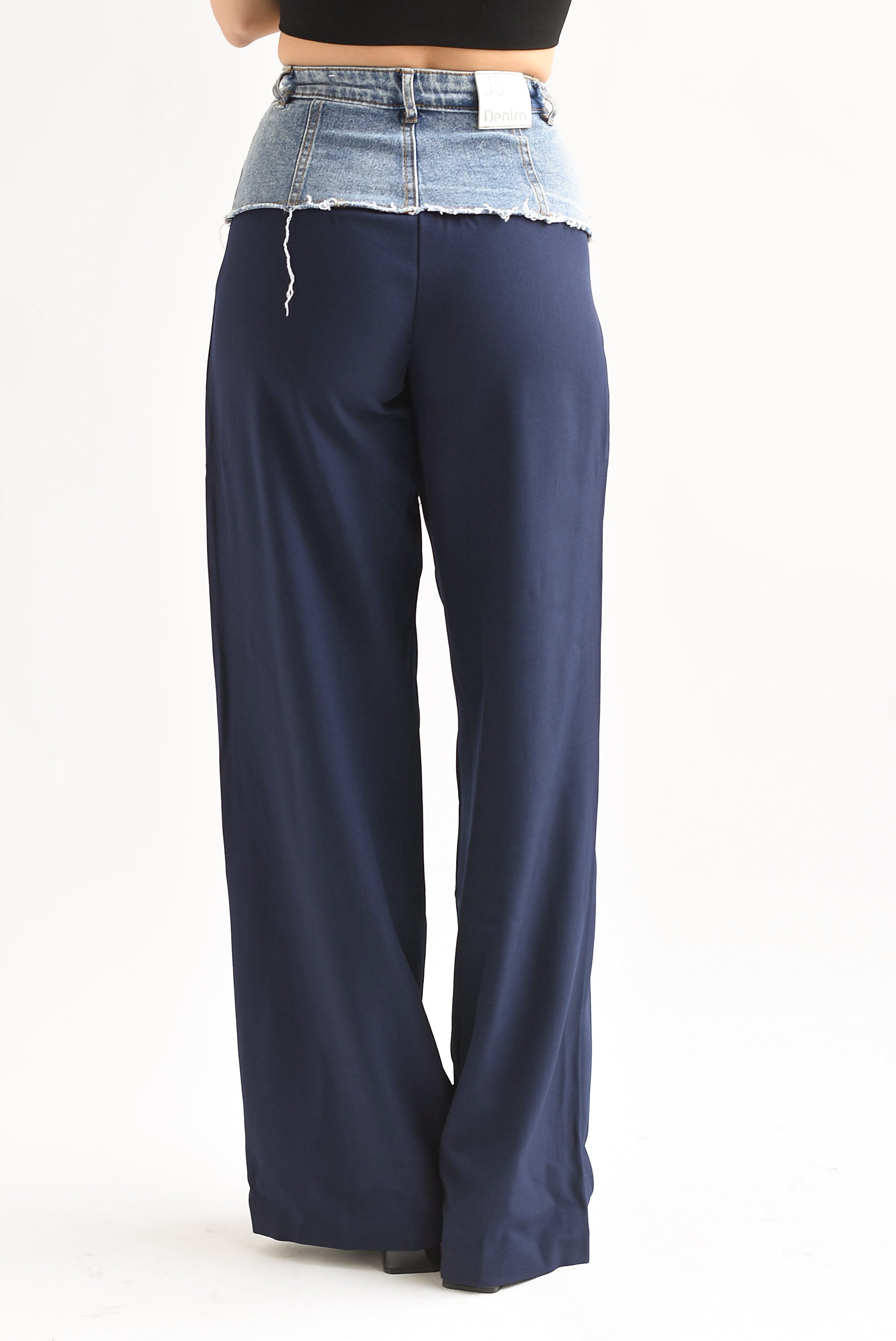 Pantalón sastre Denim Azul Marino