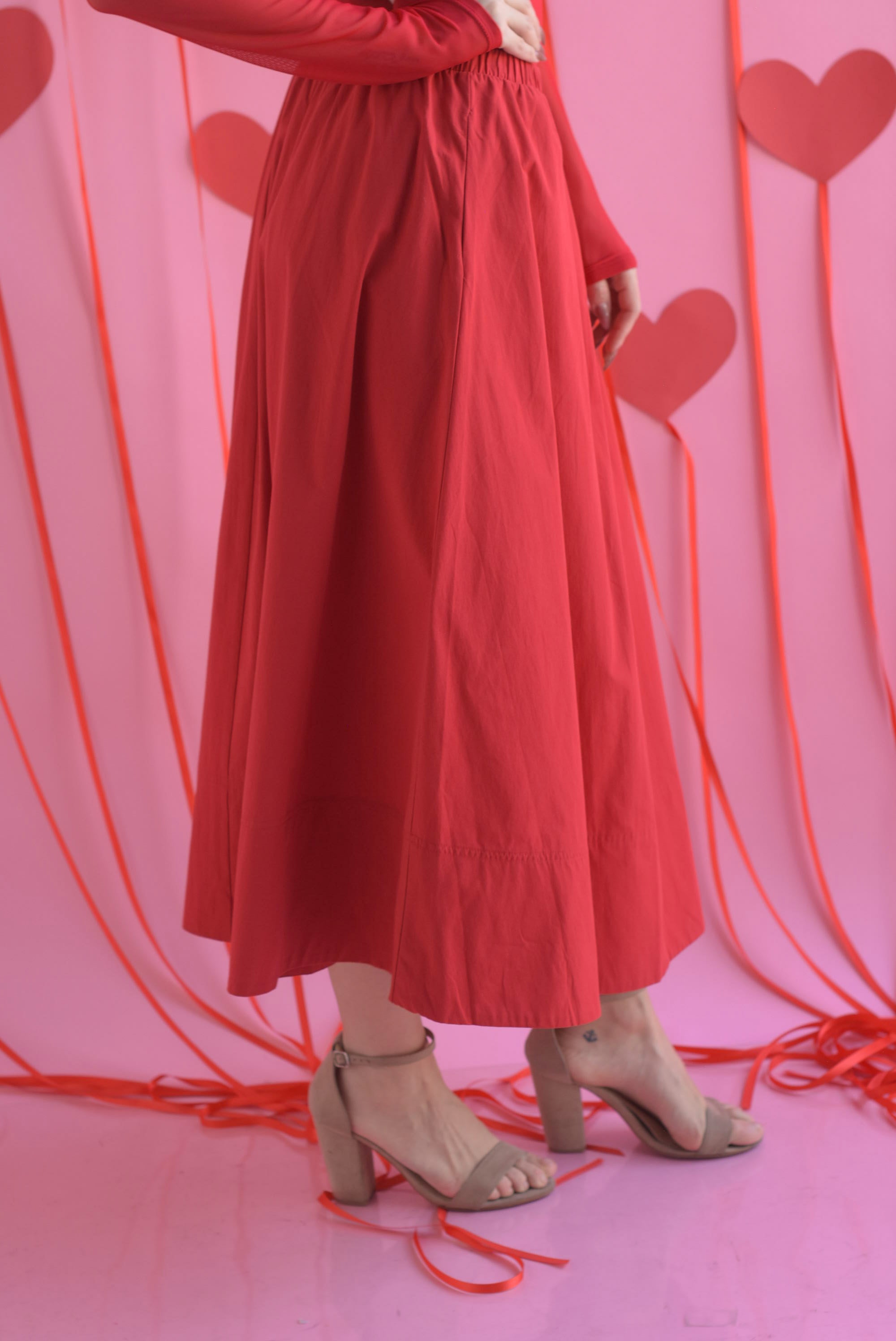 Falda midi corte A