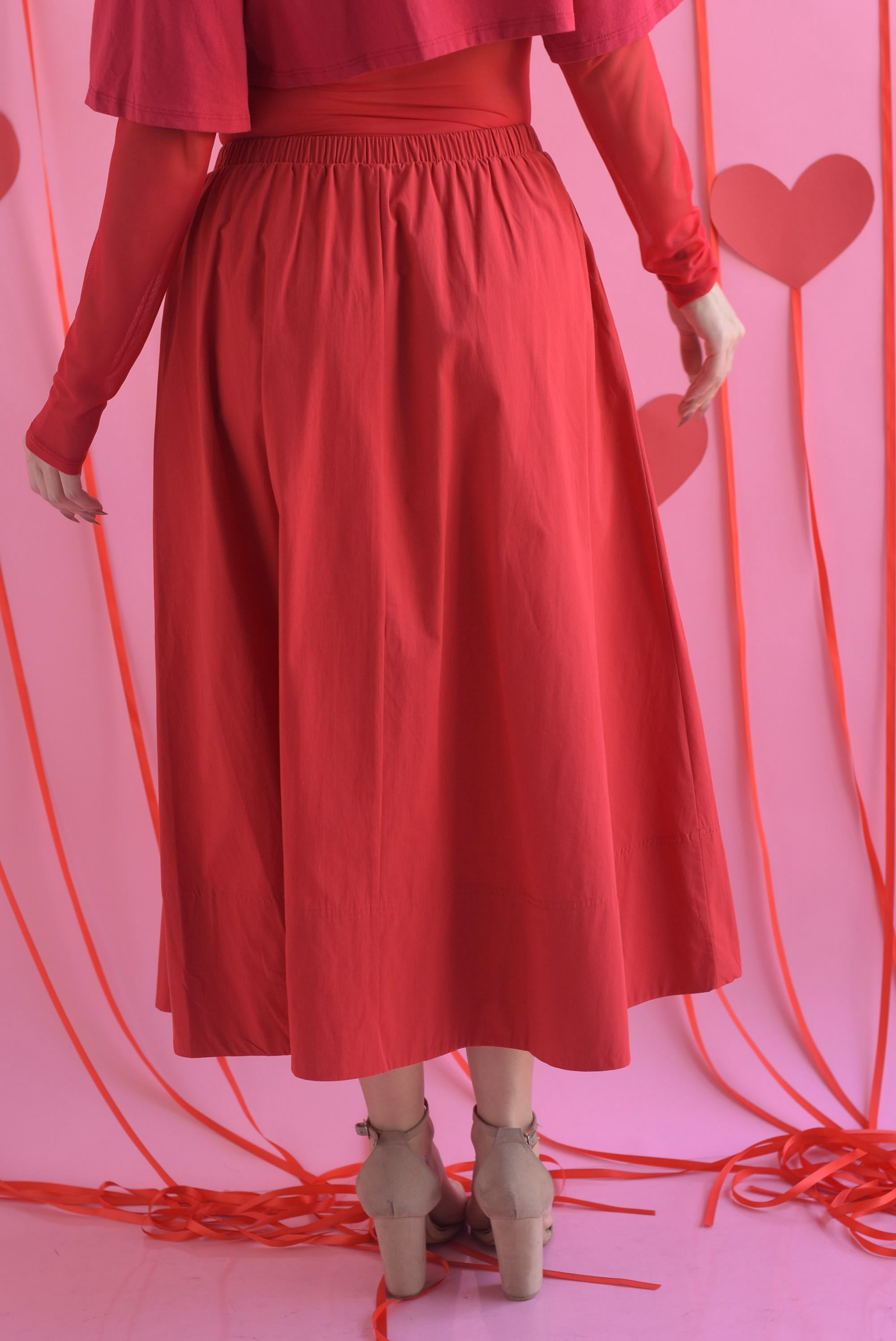 Falda midi corte A