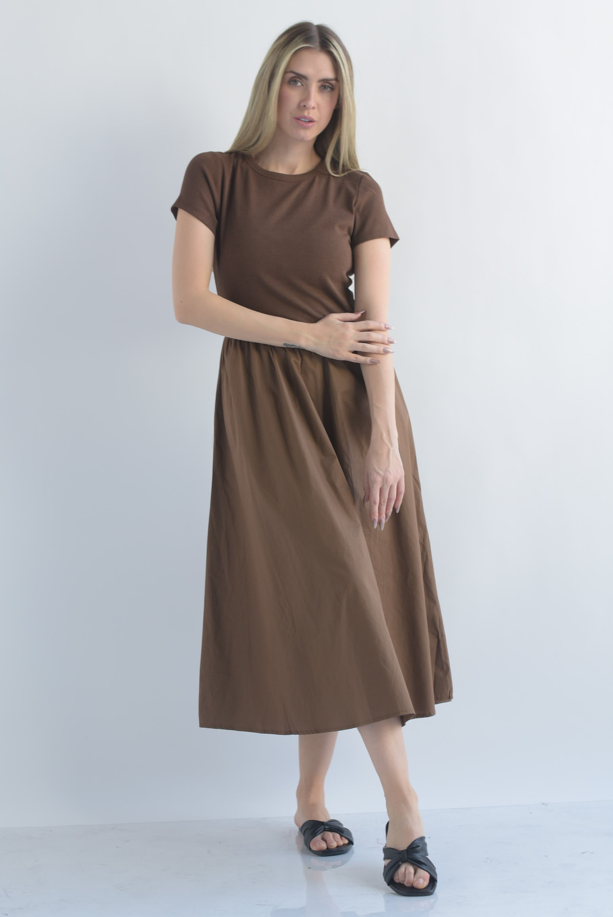 Vestido top canalé
