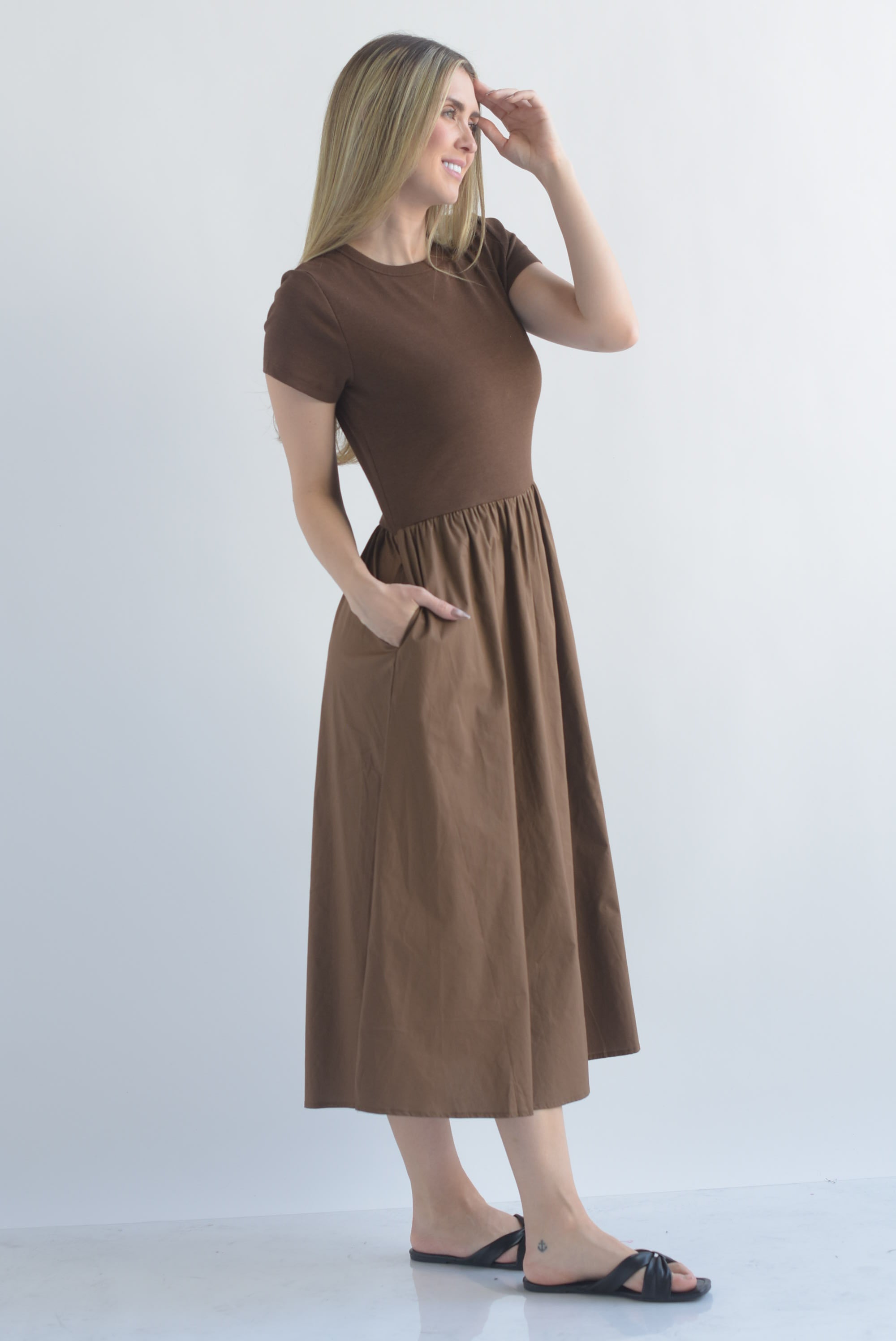 Vestido top canalé