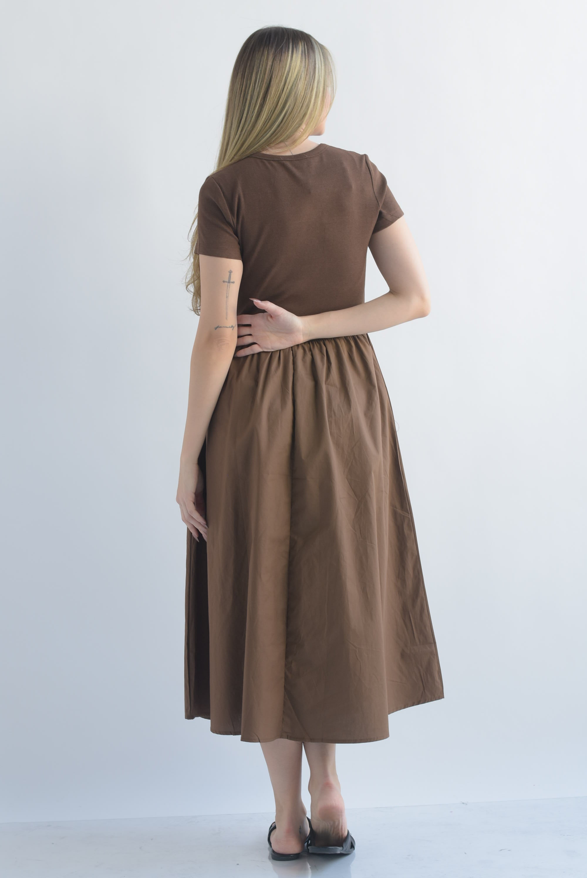 Vestido top canalé