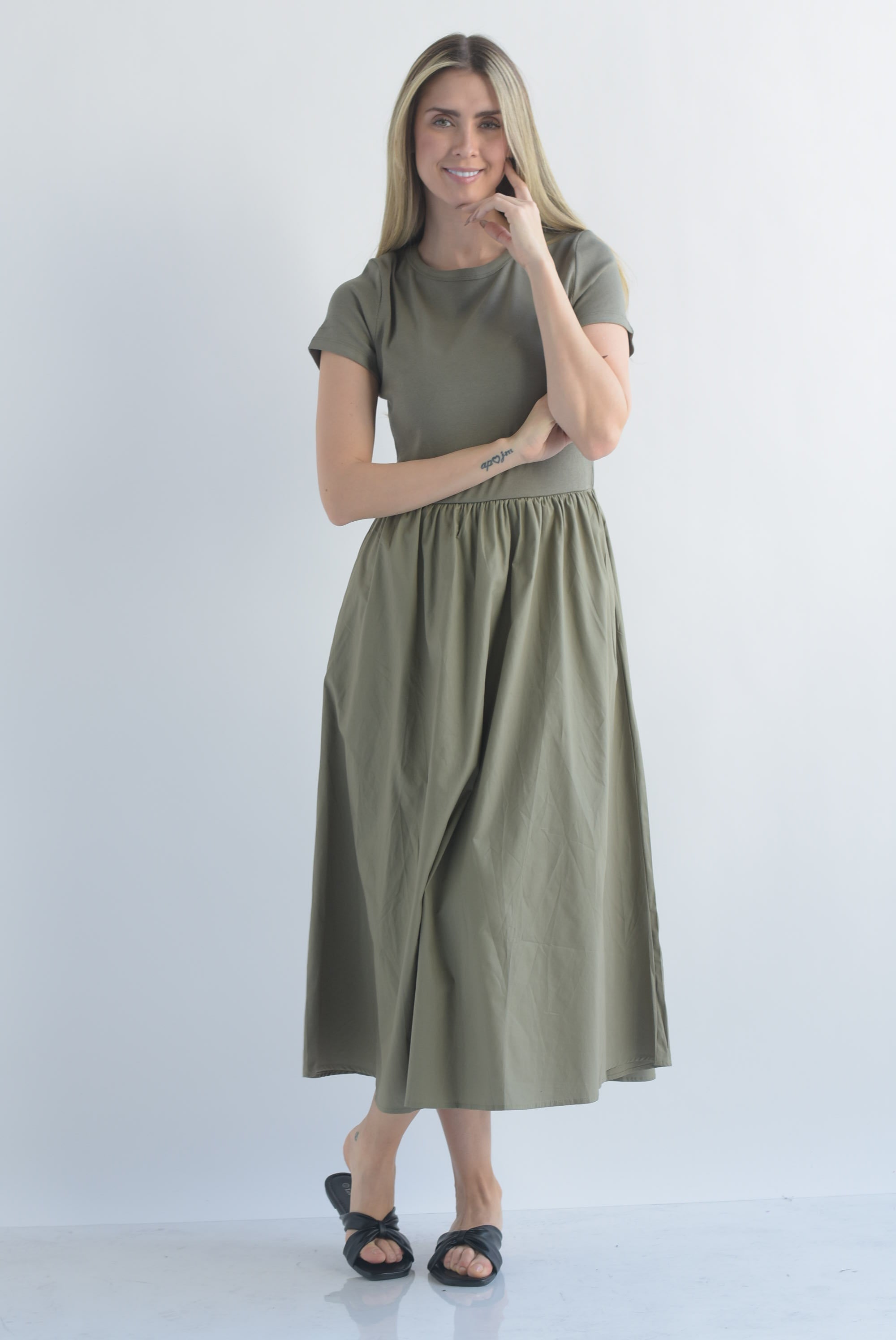 Vestido top canalé