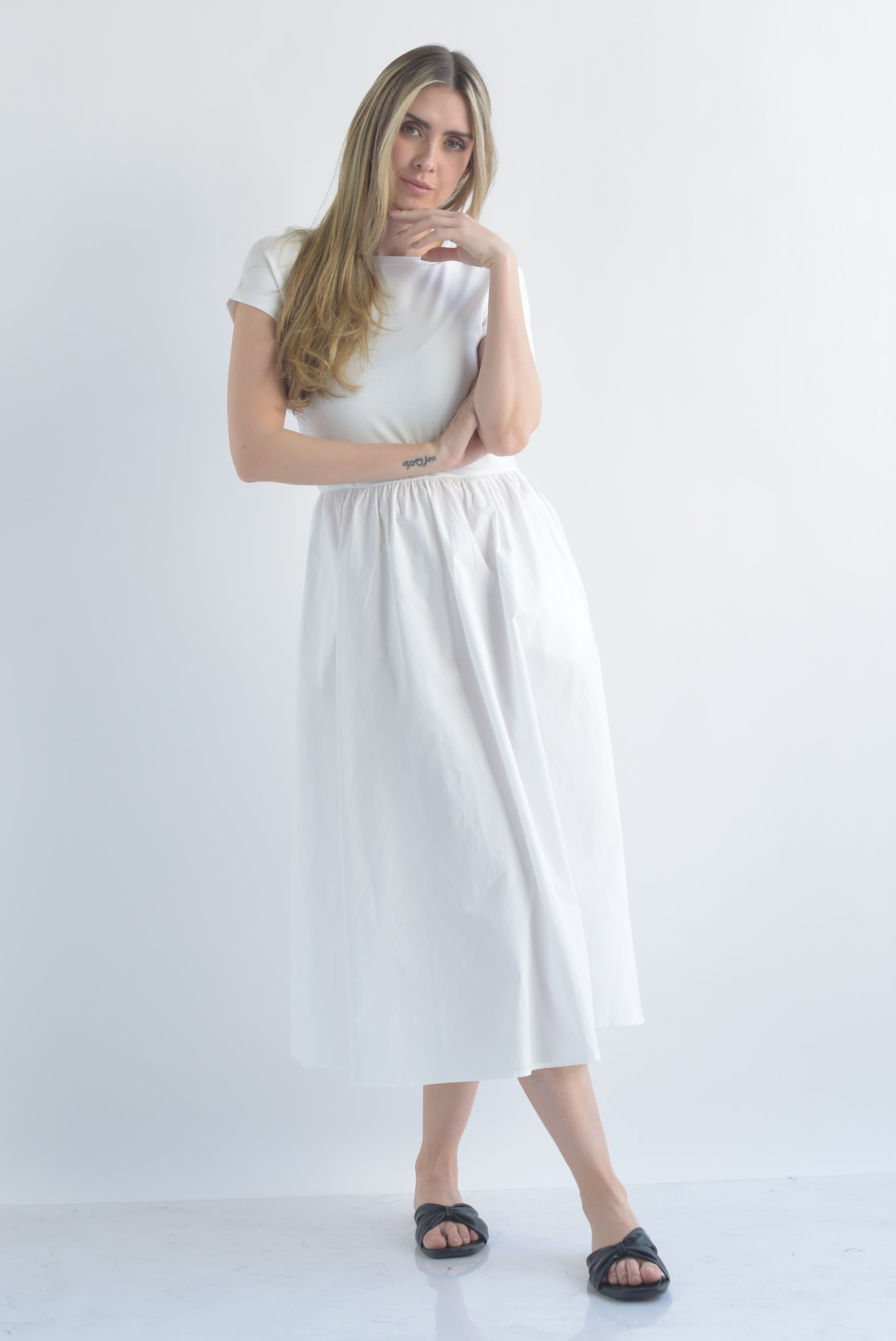 Vestido top canalé