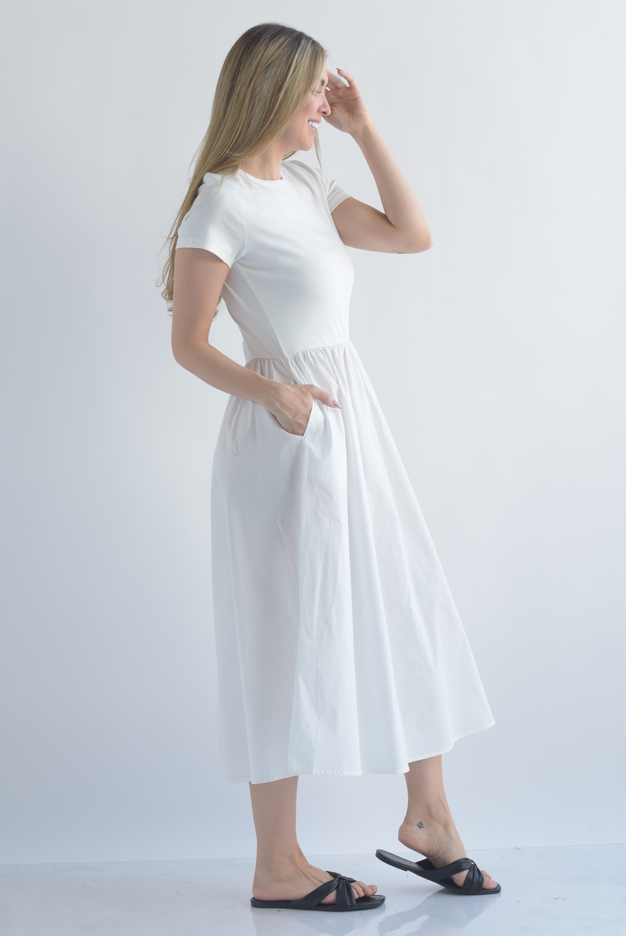 Vestido top canalé