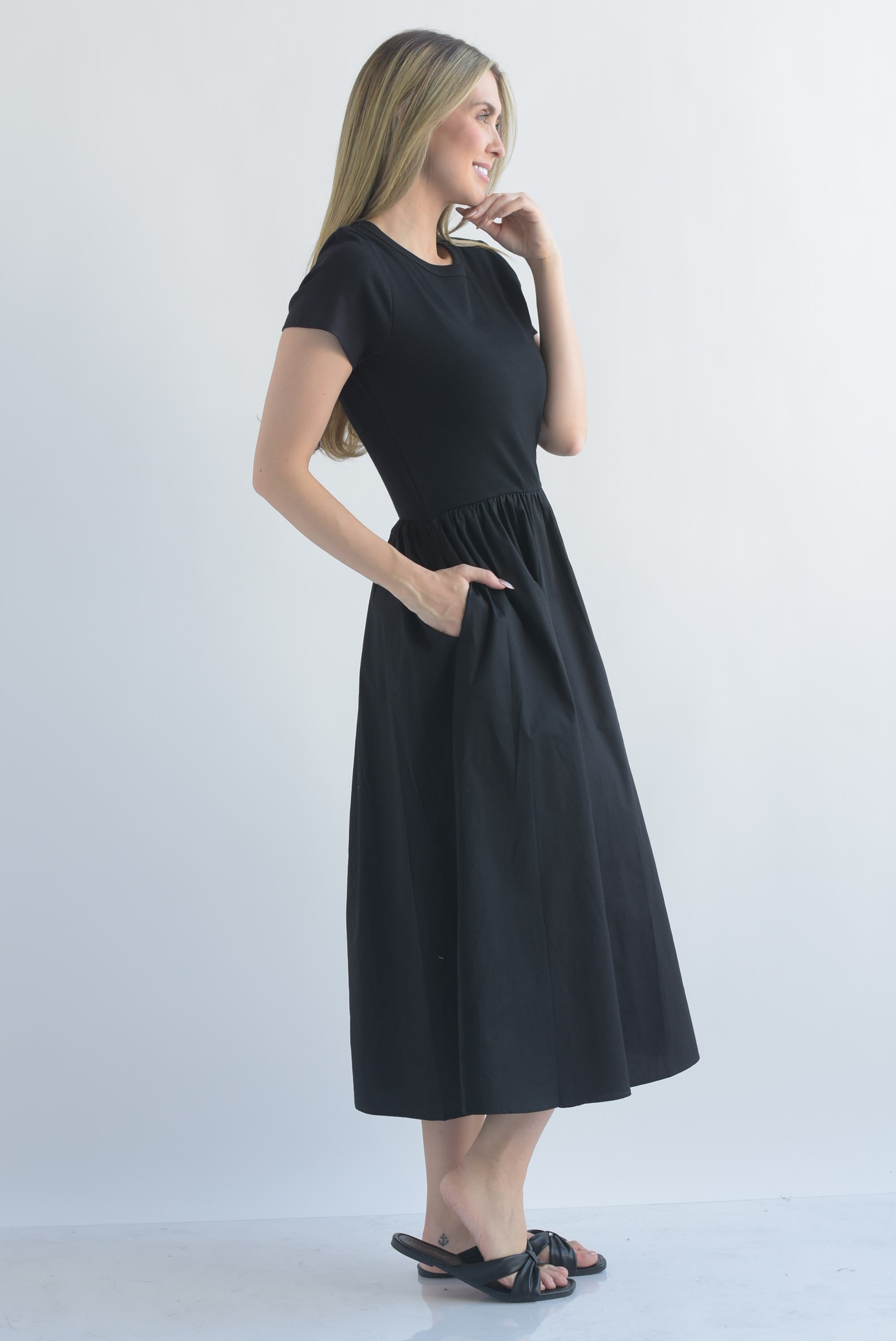 Vestido top canalé
