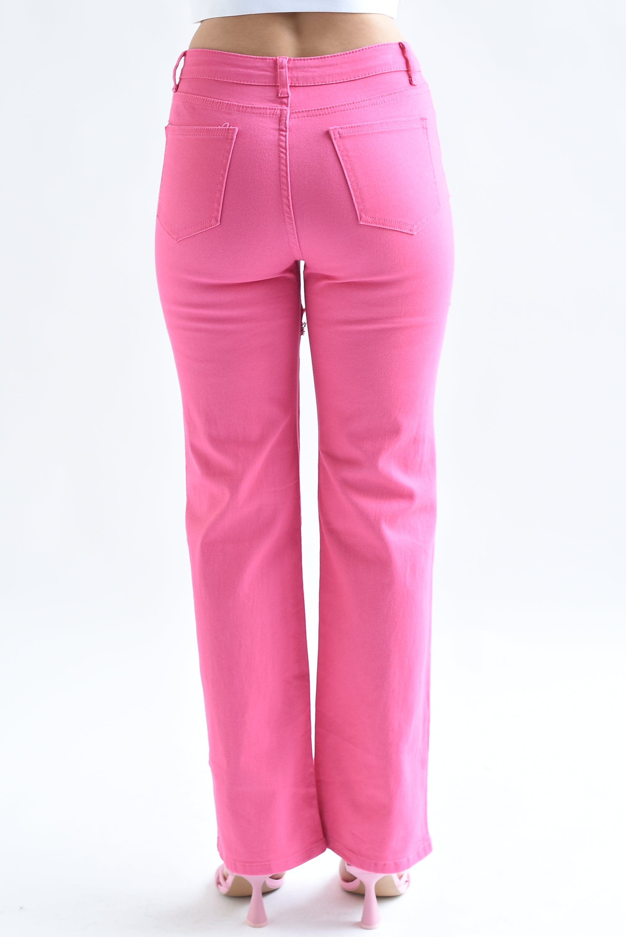 Jeans cut-out con joya Fiusha