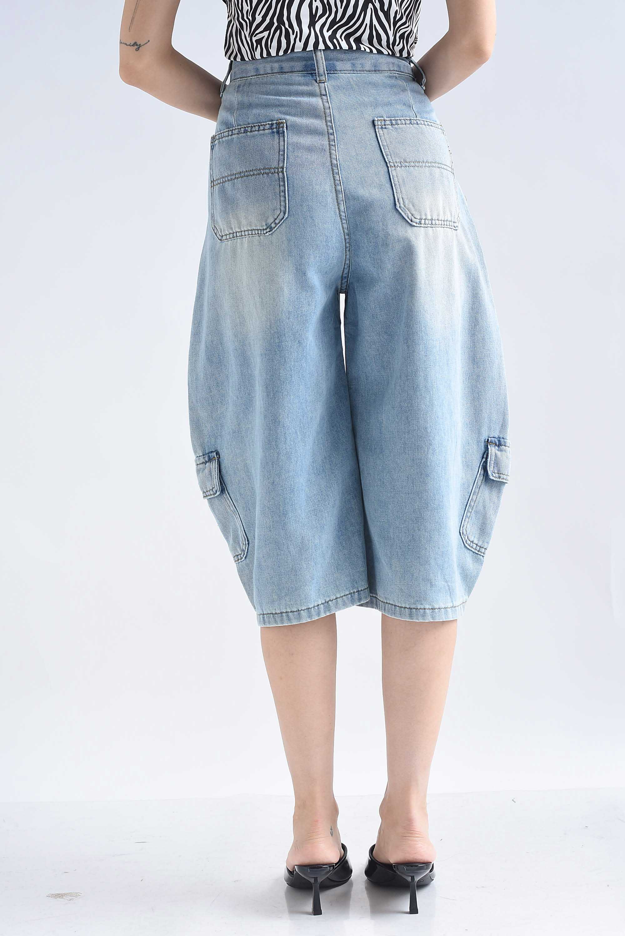 Bermuda barrel culotte broches