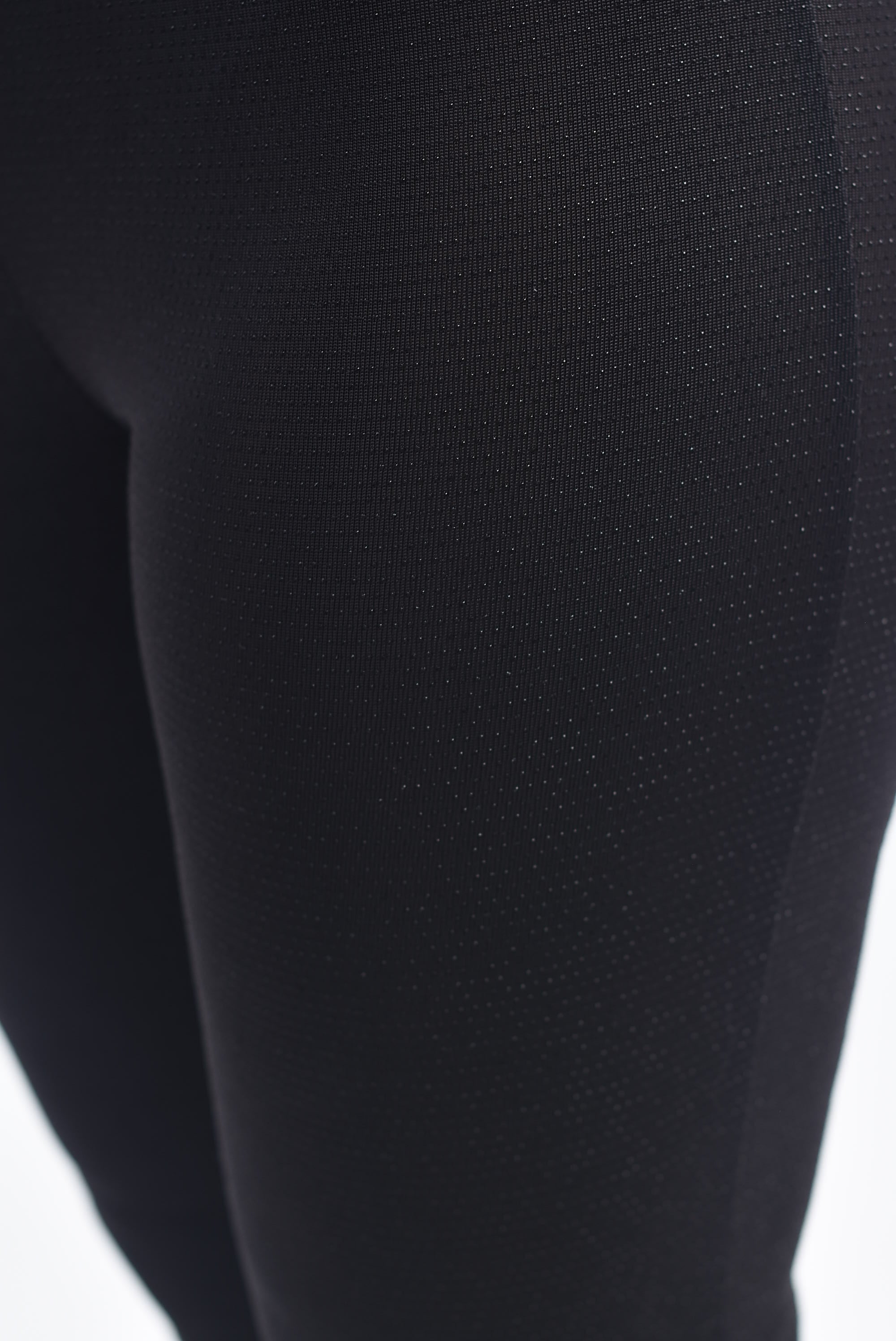 Pantalón flare licra glitter Negro