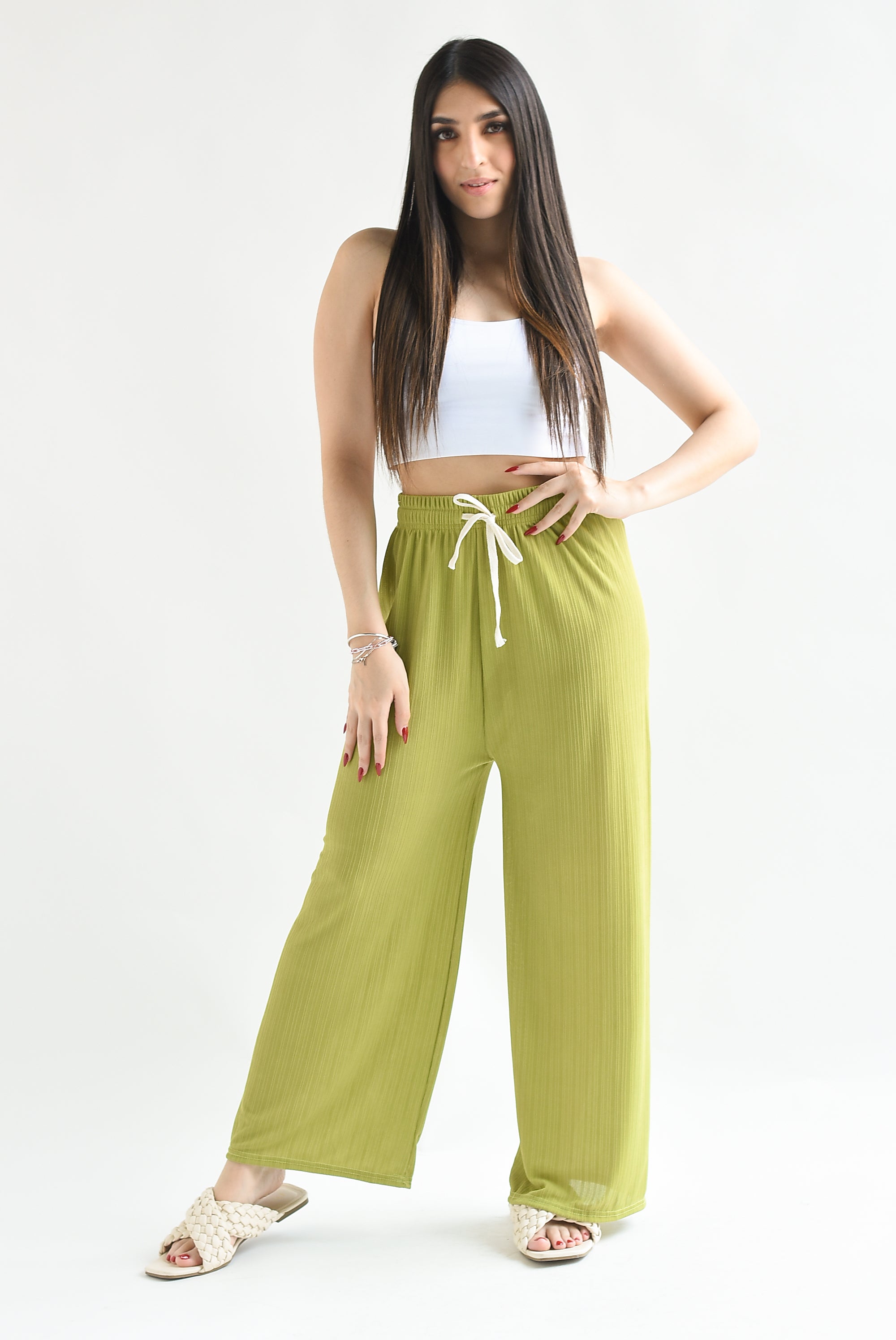 Pantalón textura Lime