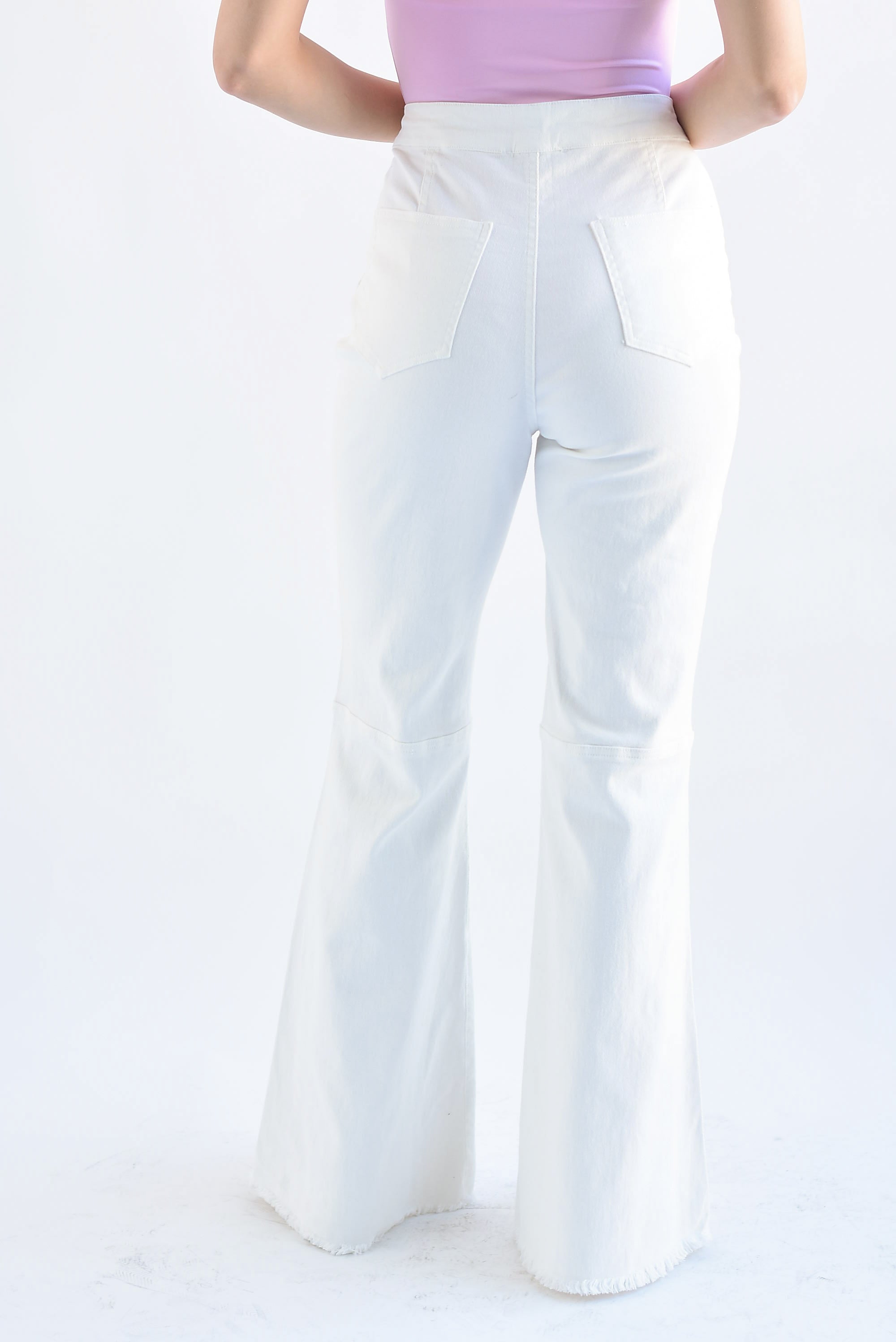 Jeans campana Denim Blanco