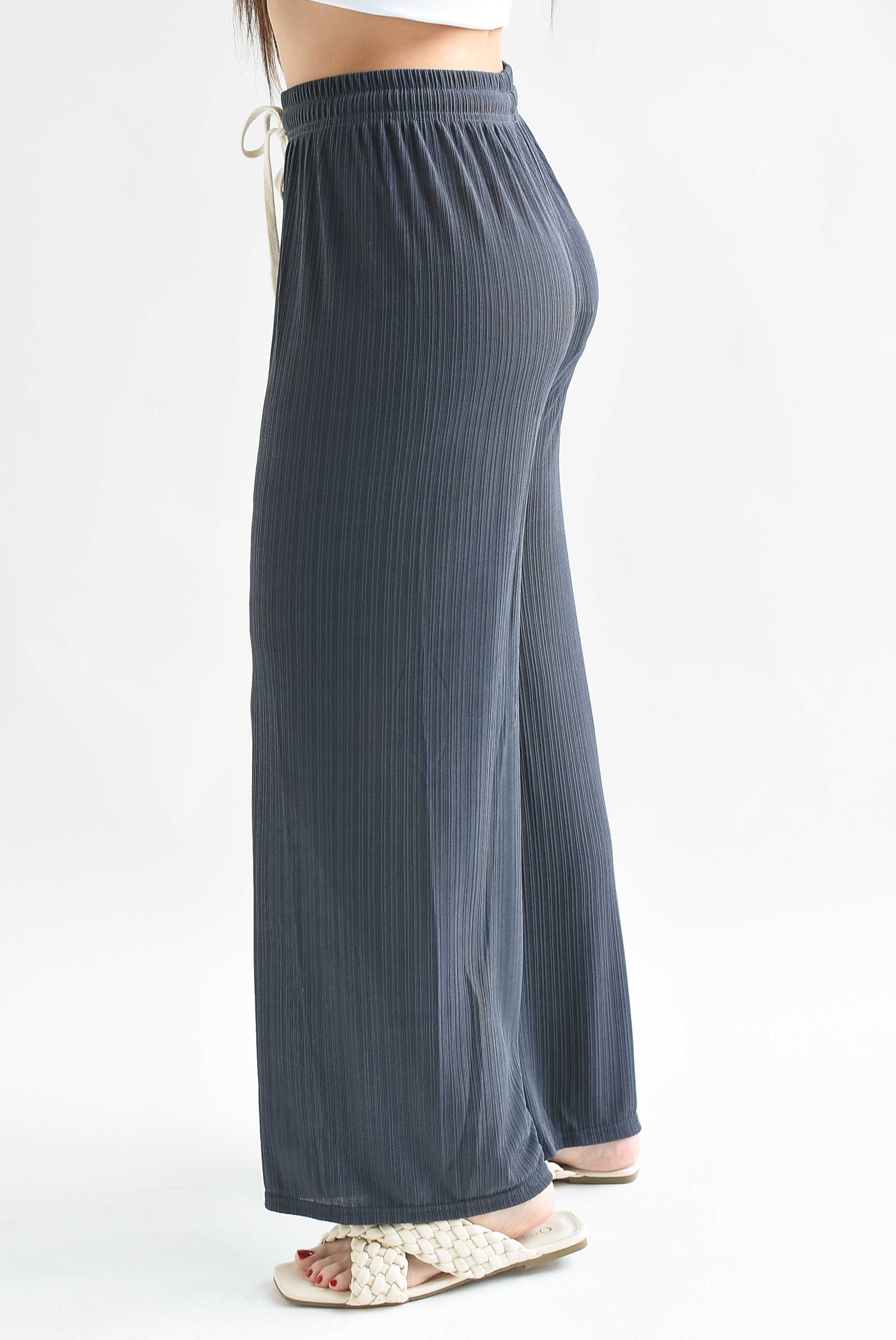 Pantalón textura Gris Oxford