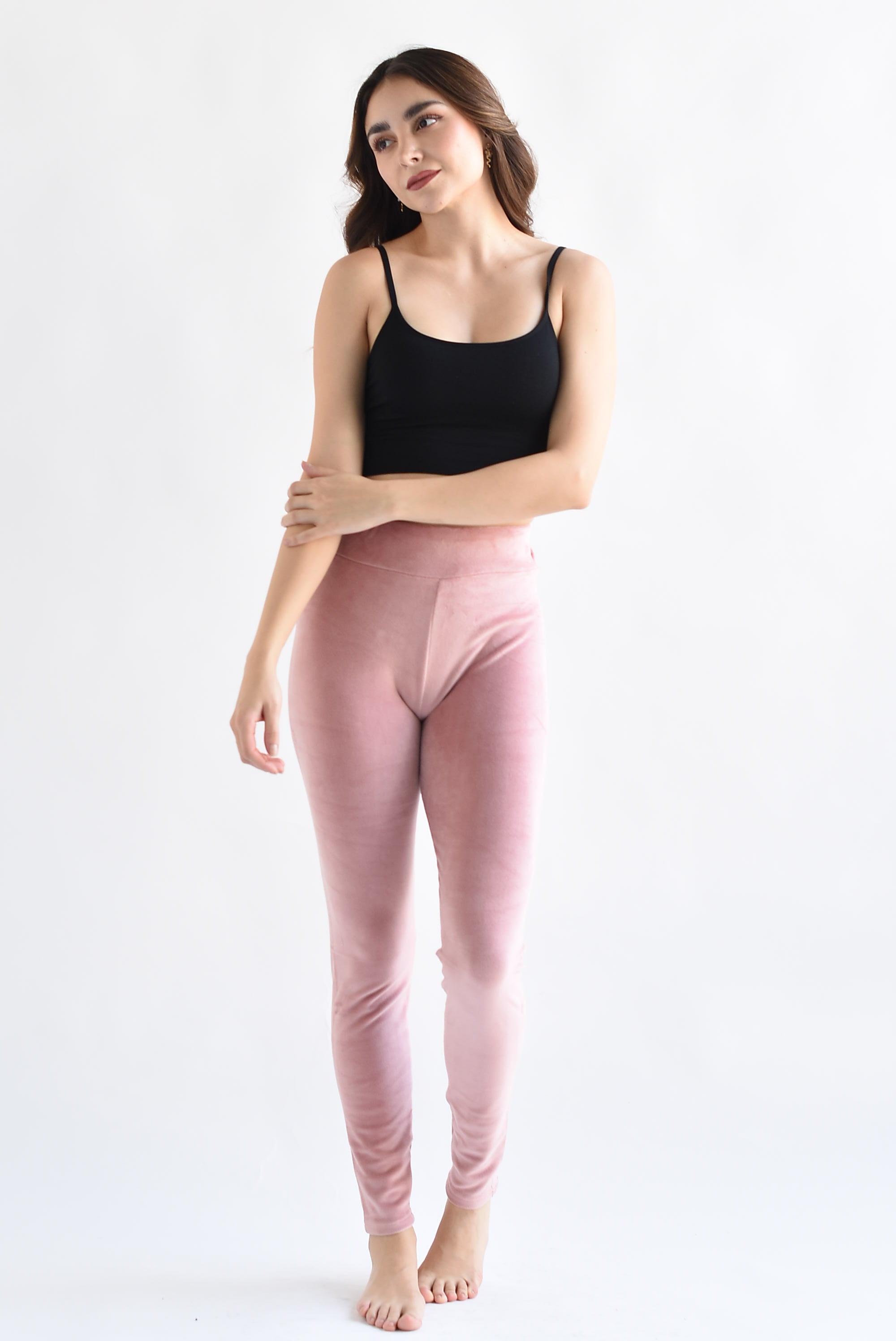 Leggings terciopelo Rosa
