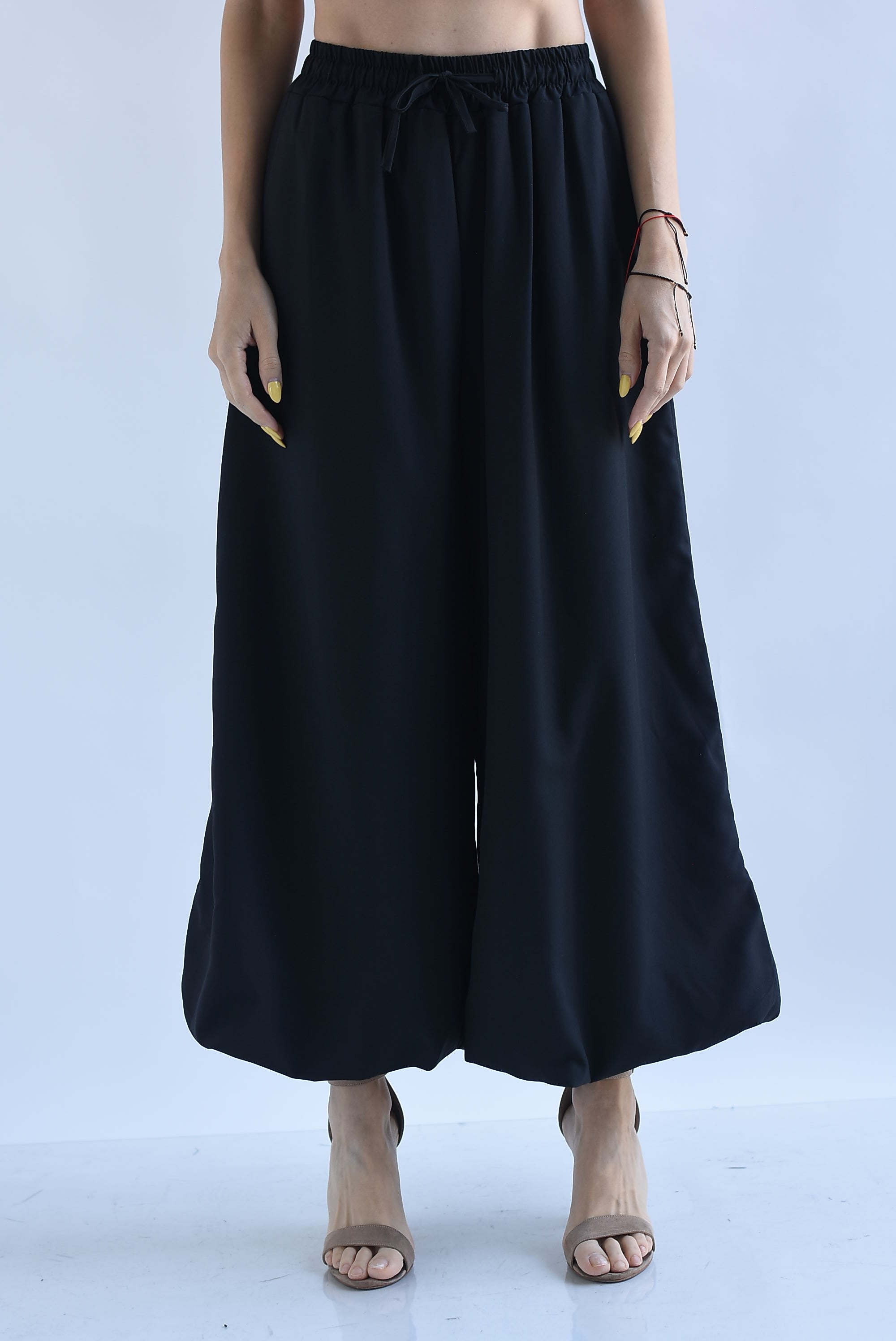 Pantalón wide globo jareta
