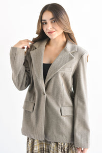 Fashion Styled Blazer espiga Moka