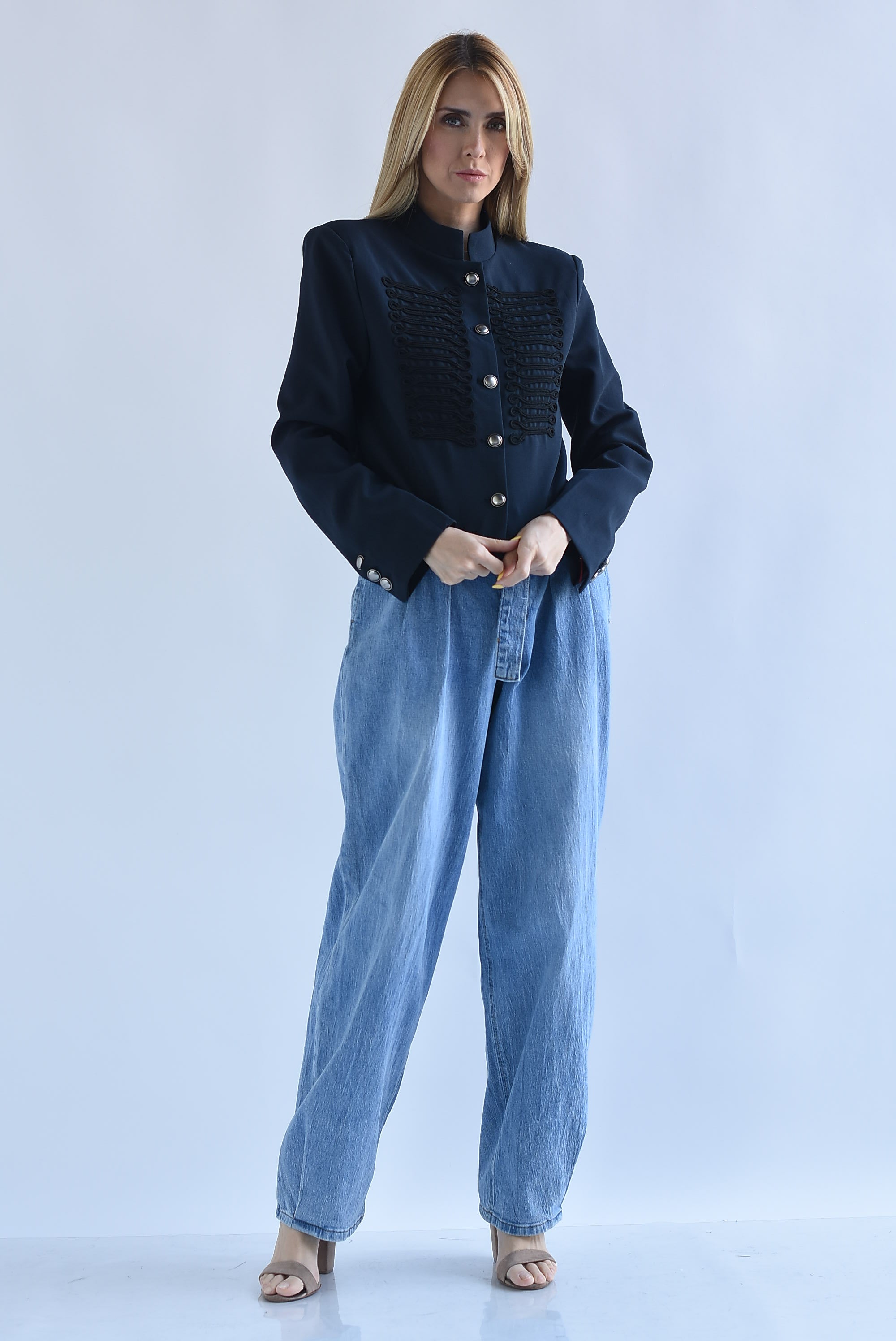 Blazer militar bordado
