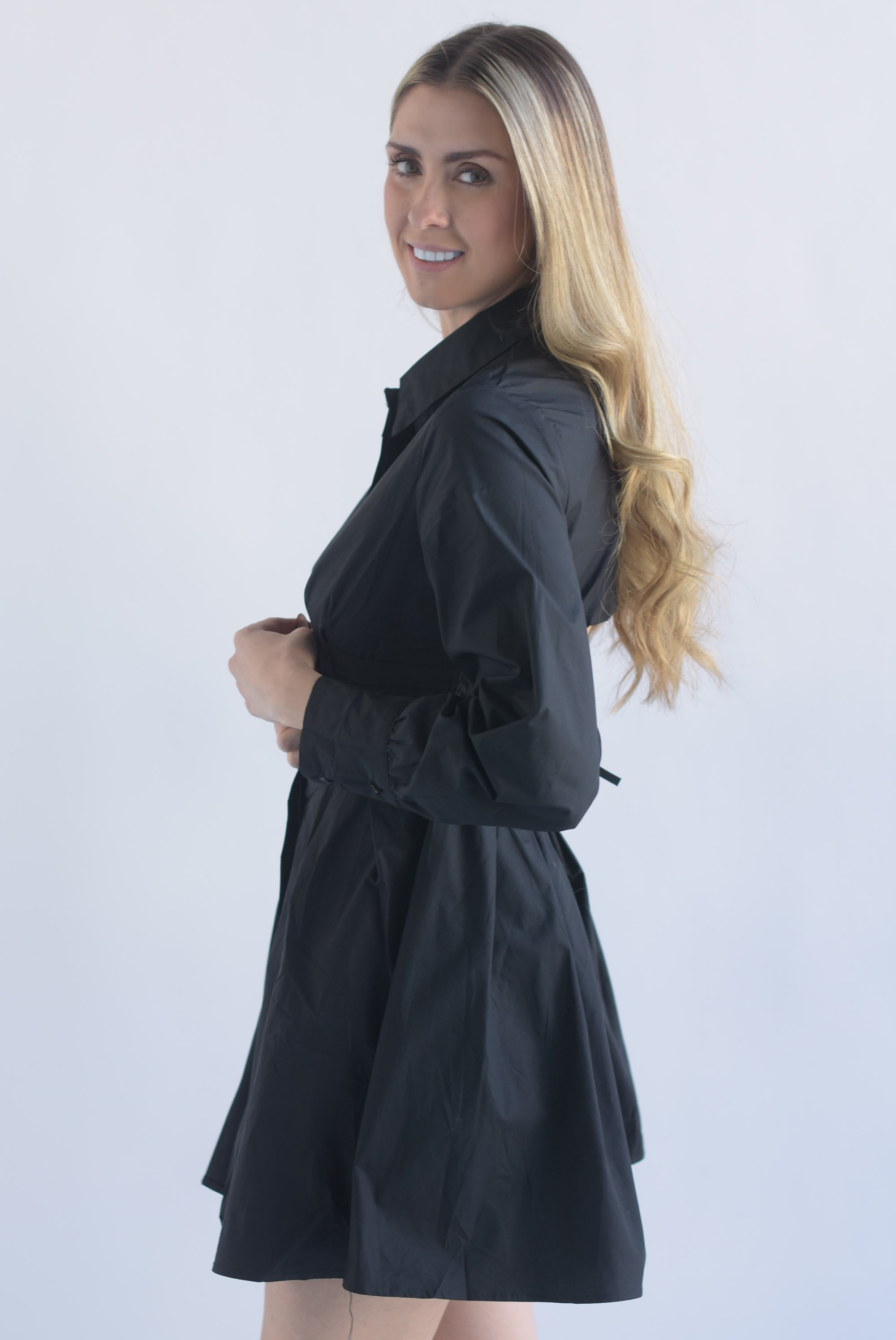 Vestido camisero fajilla
