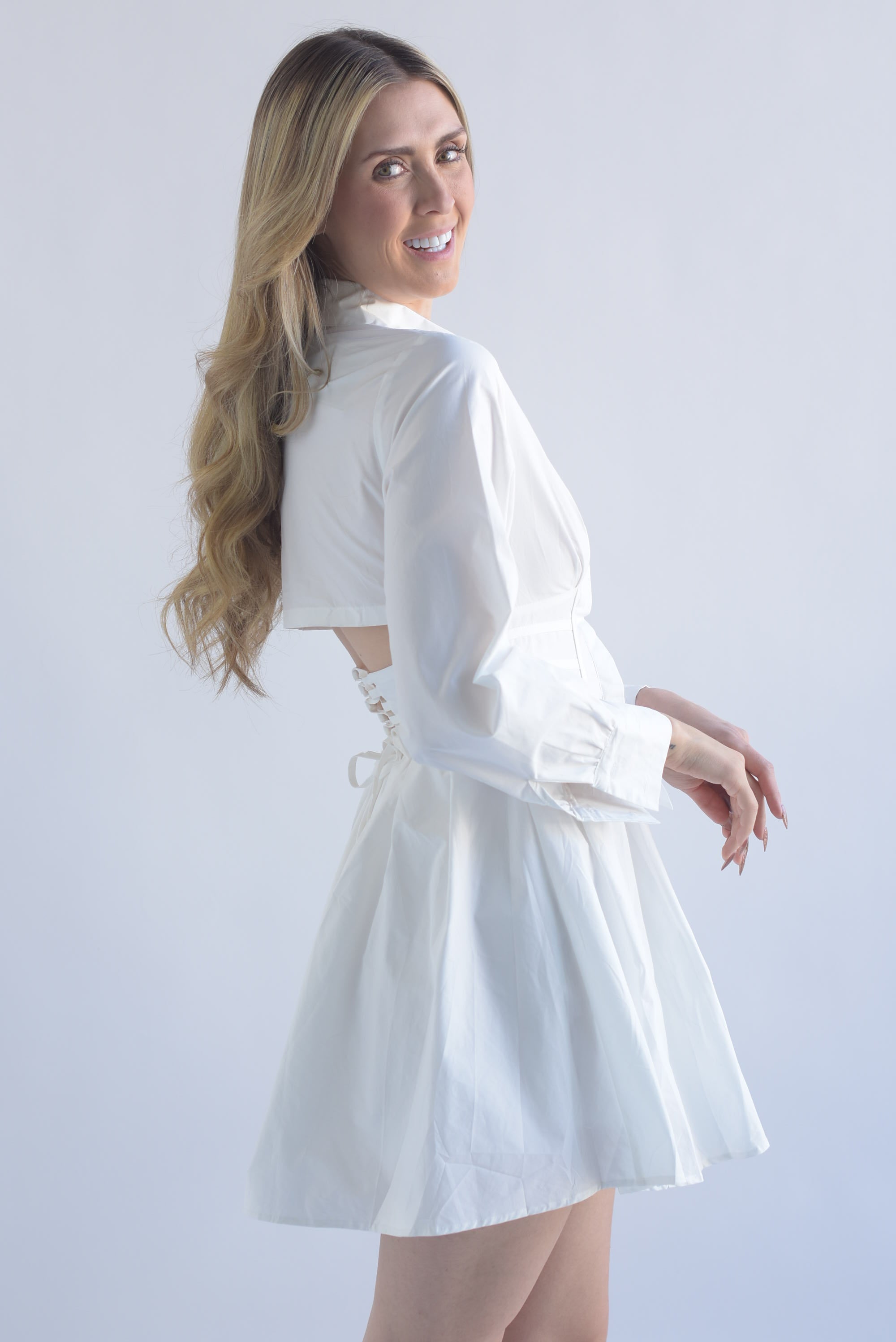 Vestido camisero fajilla