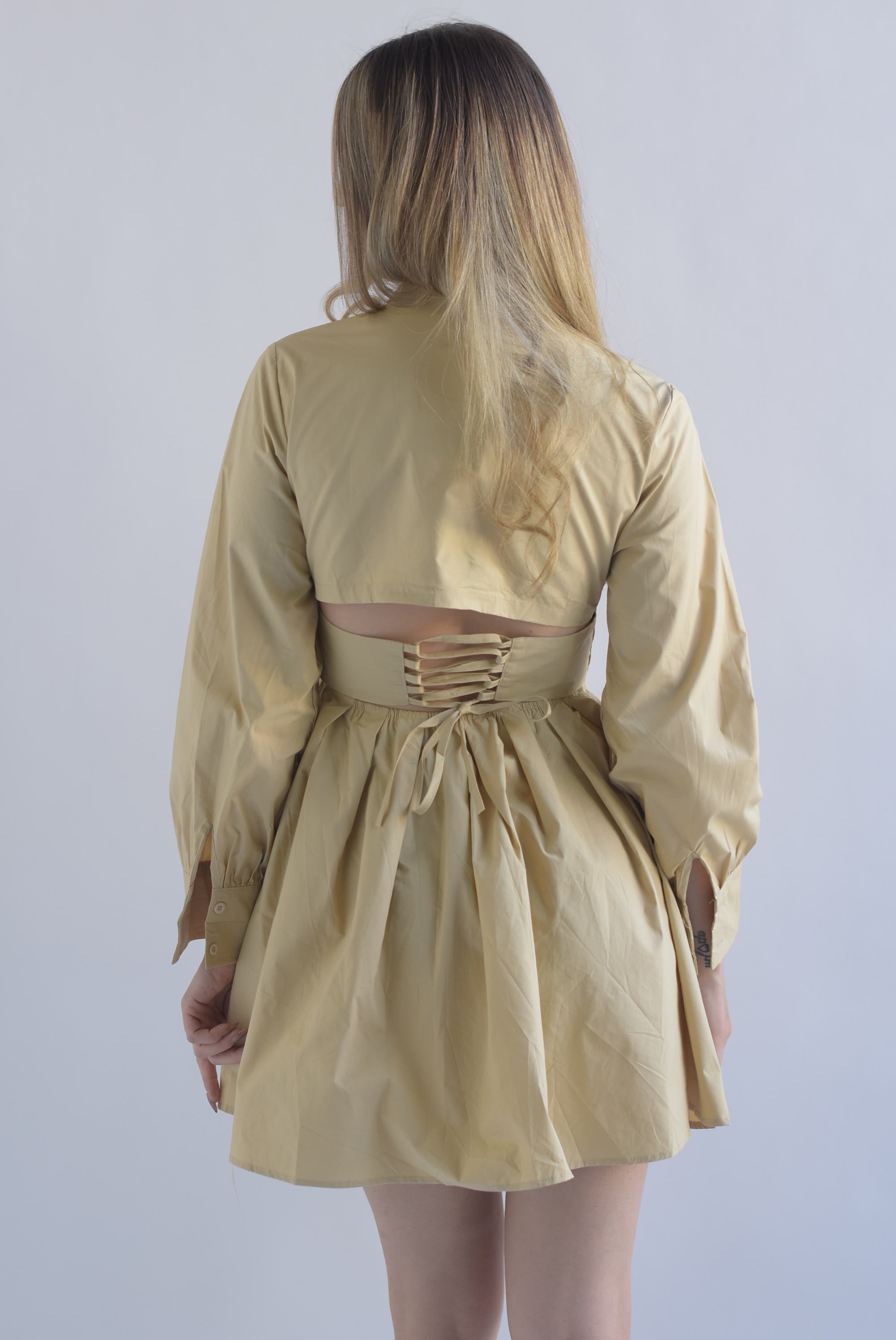 Vestido camisero fajilla