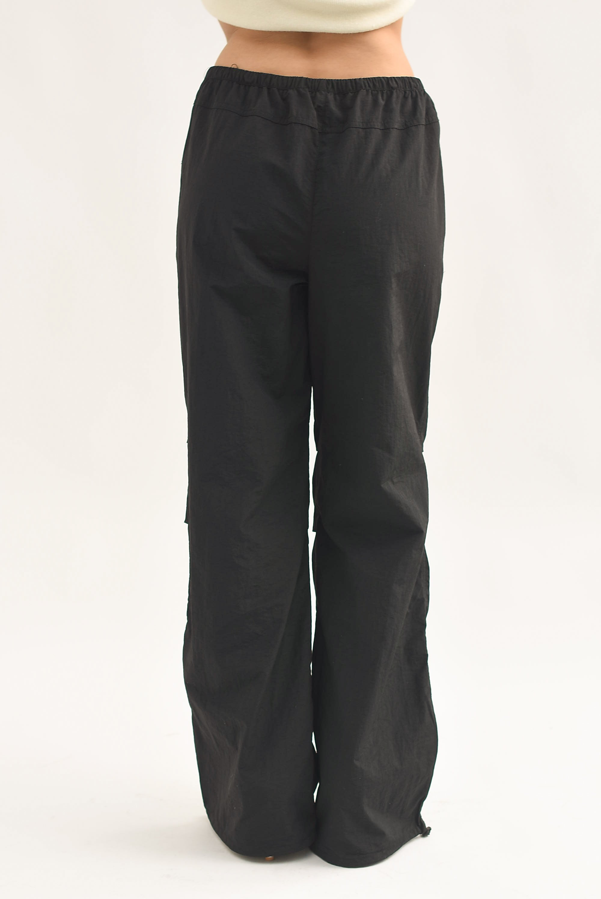 Pantalón Parachute doble jareta Negro