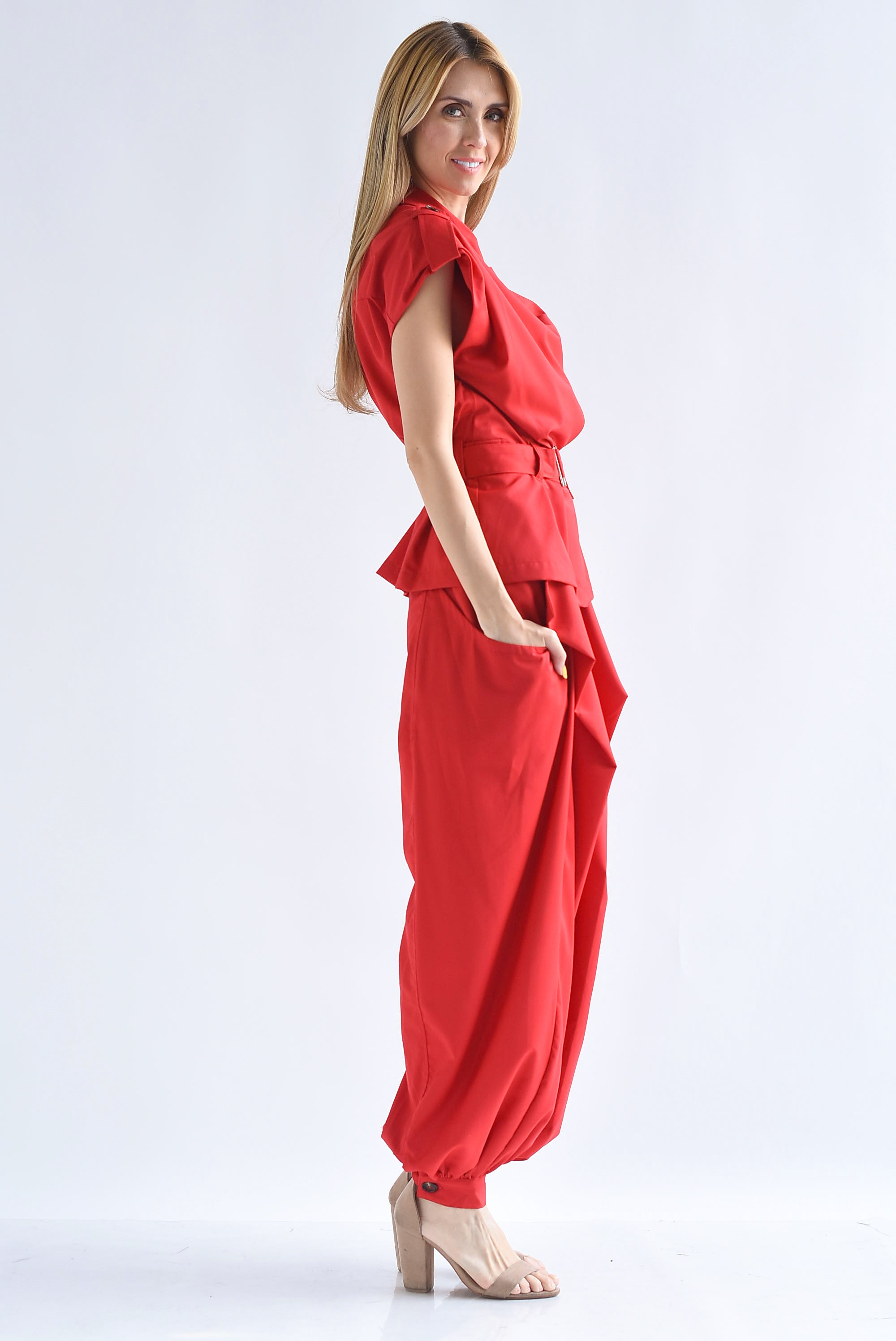 Set Pantalón globo y Blusa cinta
