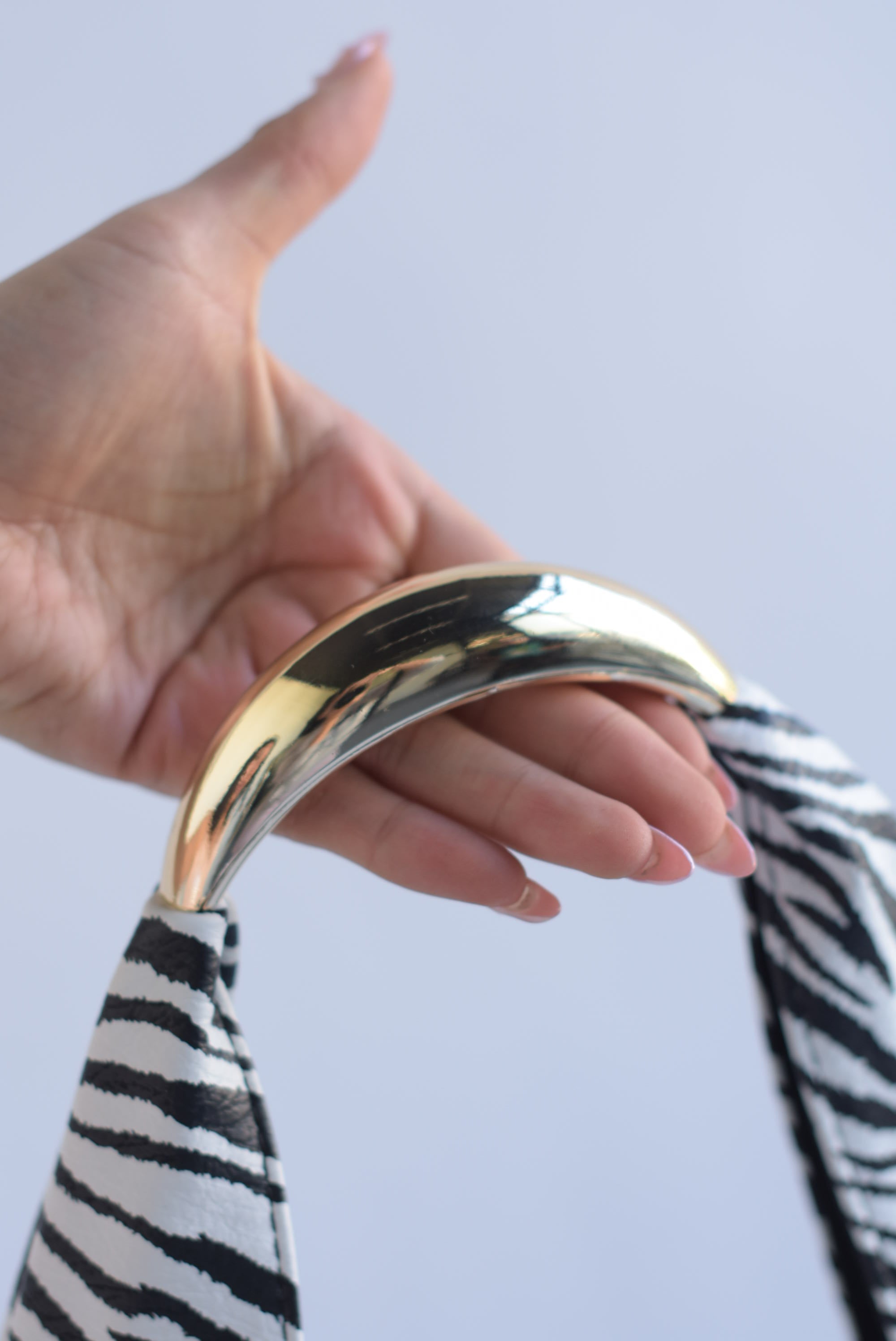 Bolso hobo vinipiel Zebra