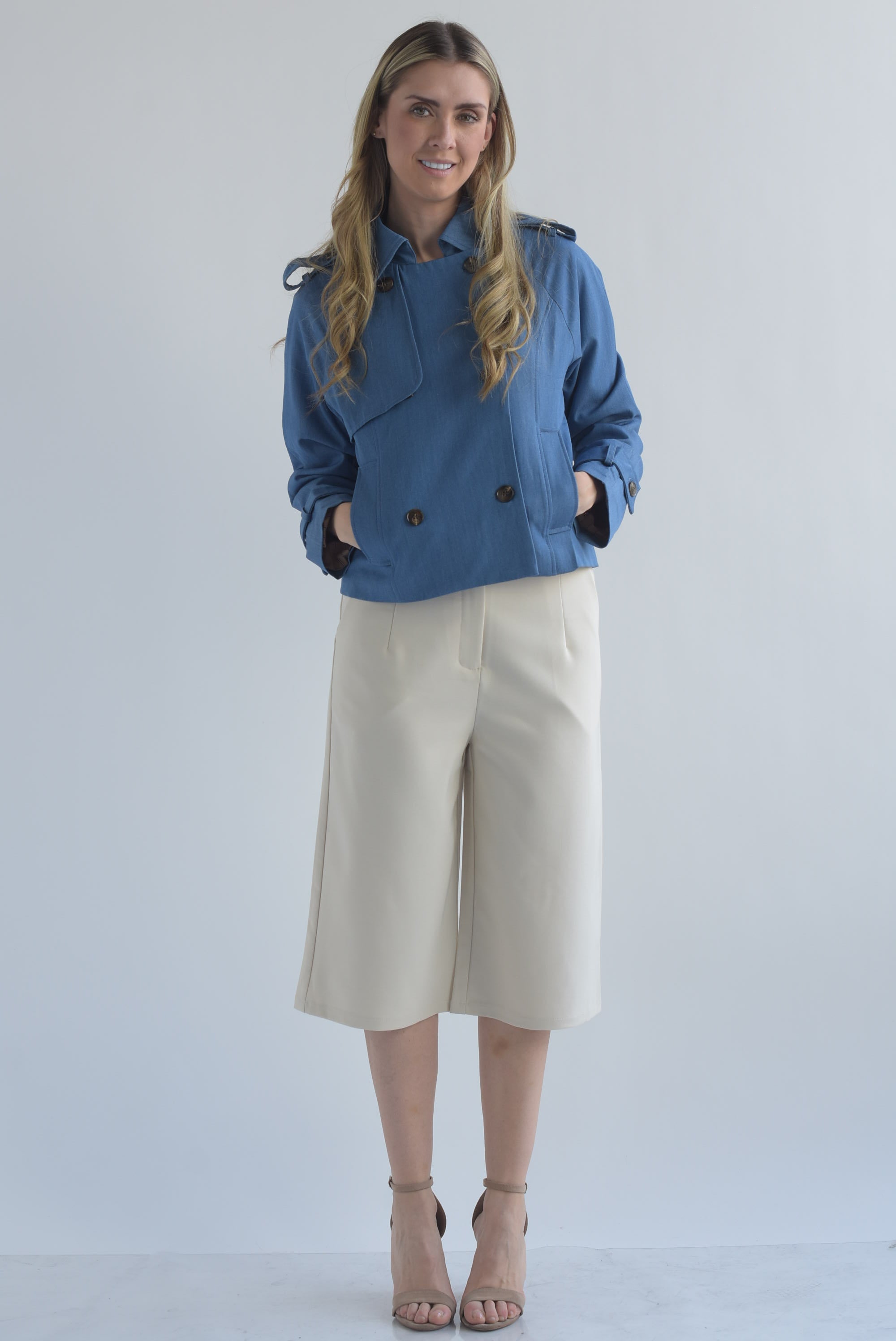 Bermuda de vestir pinzas