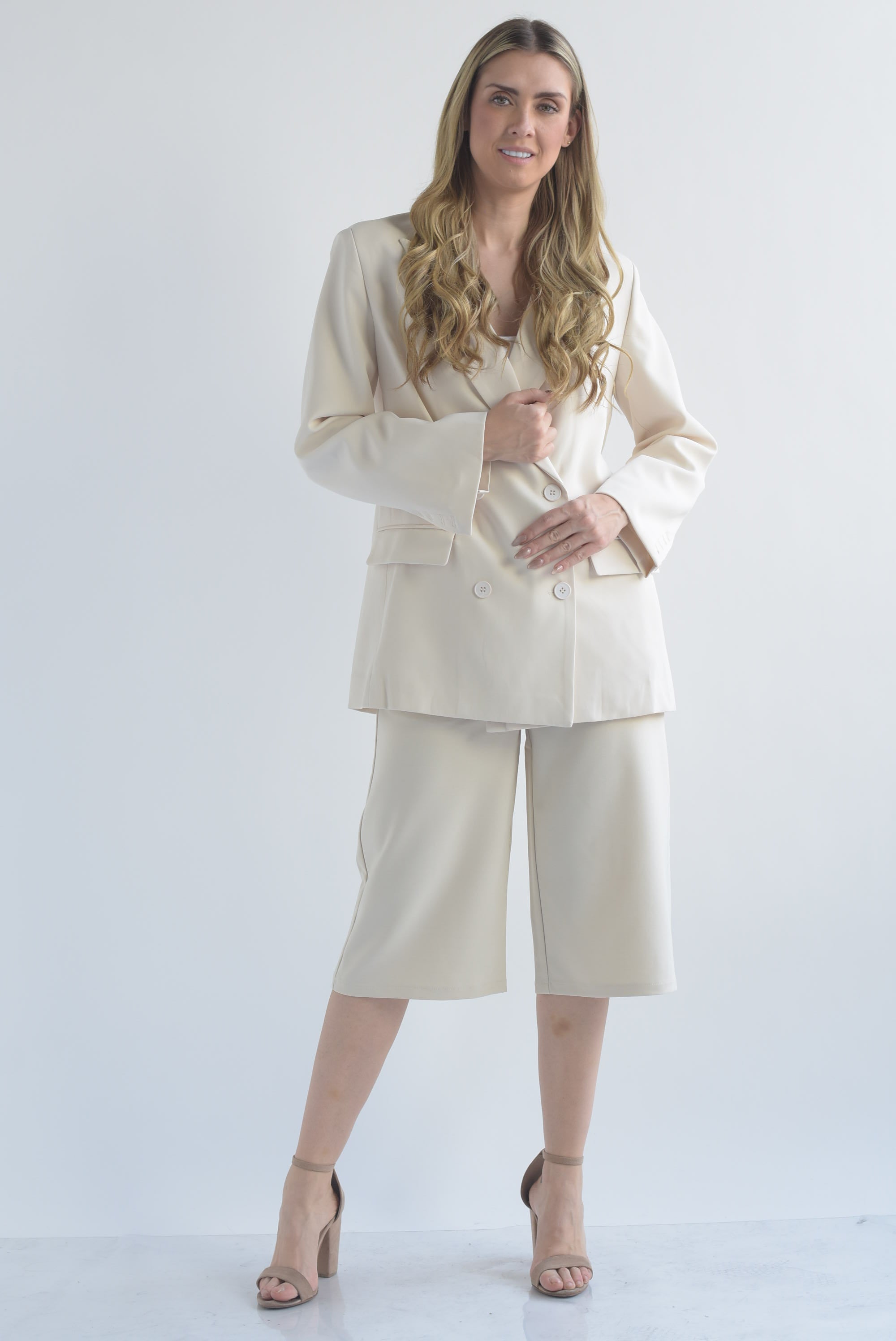 Set Bermuda larga y Blazer