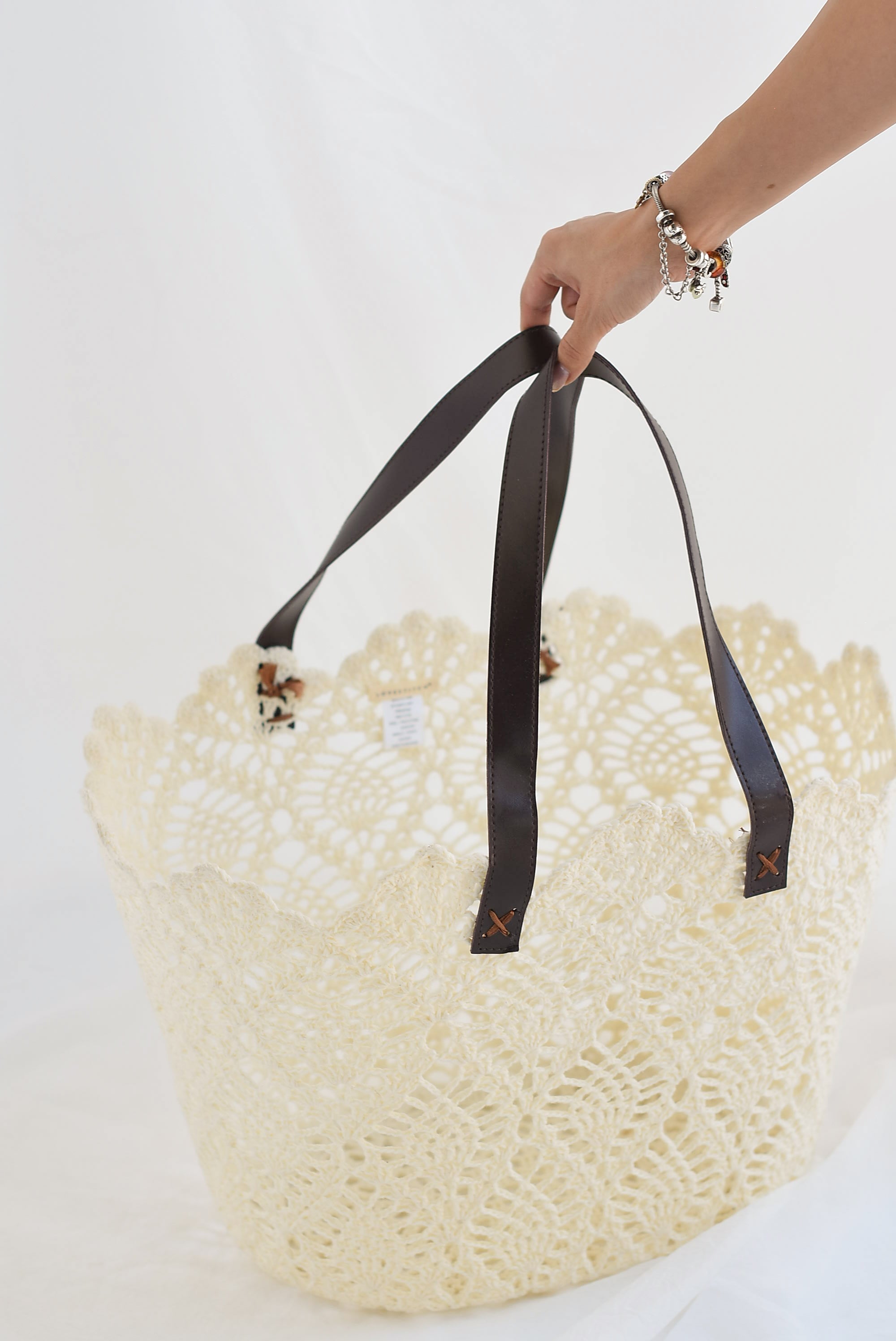 Bolso de playa macramé