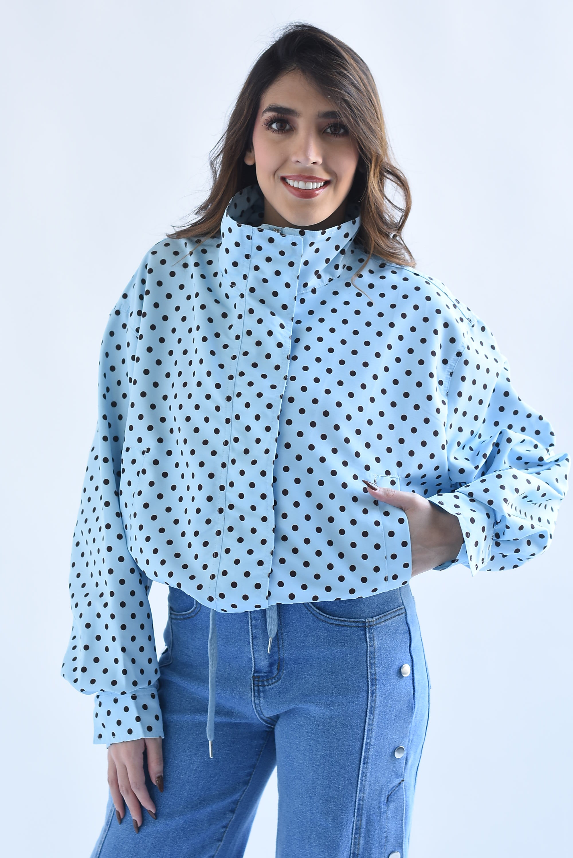 Chamarra polka dots jaretas