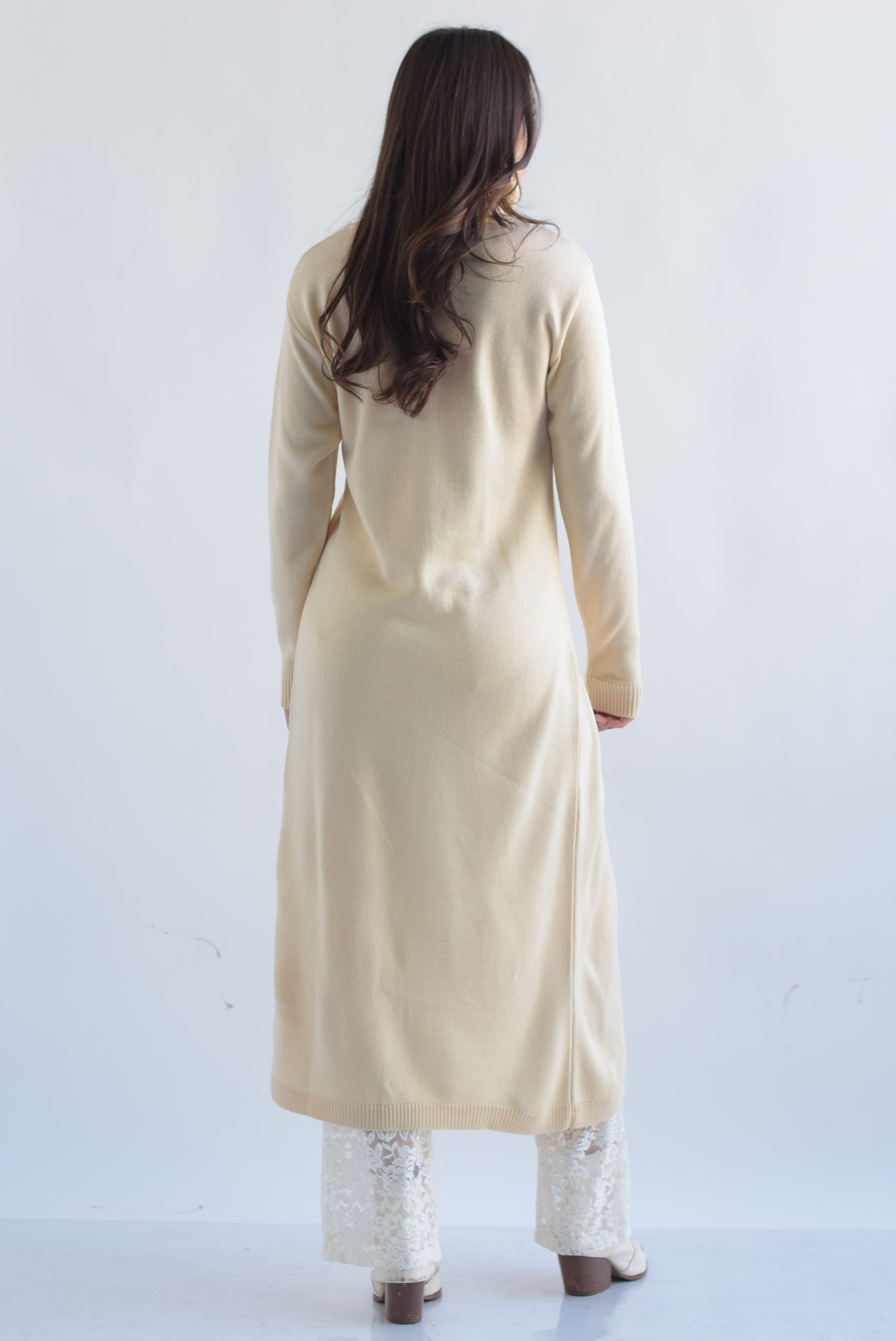 Sweater Maxi cuello Beige