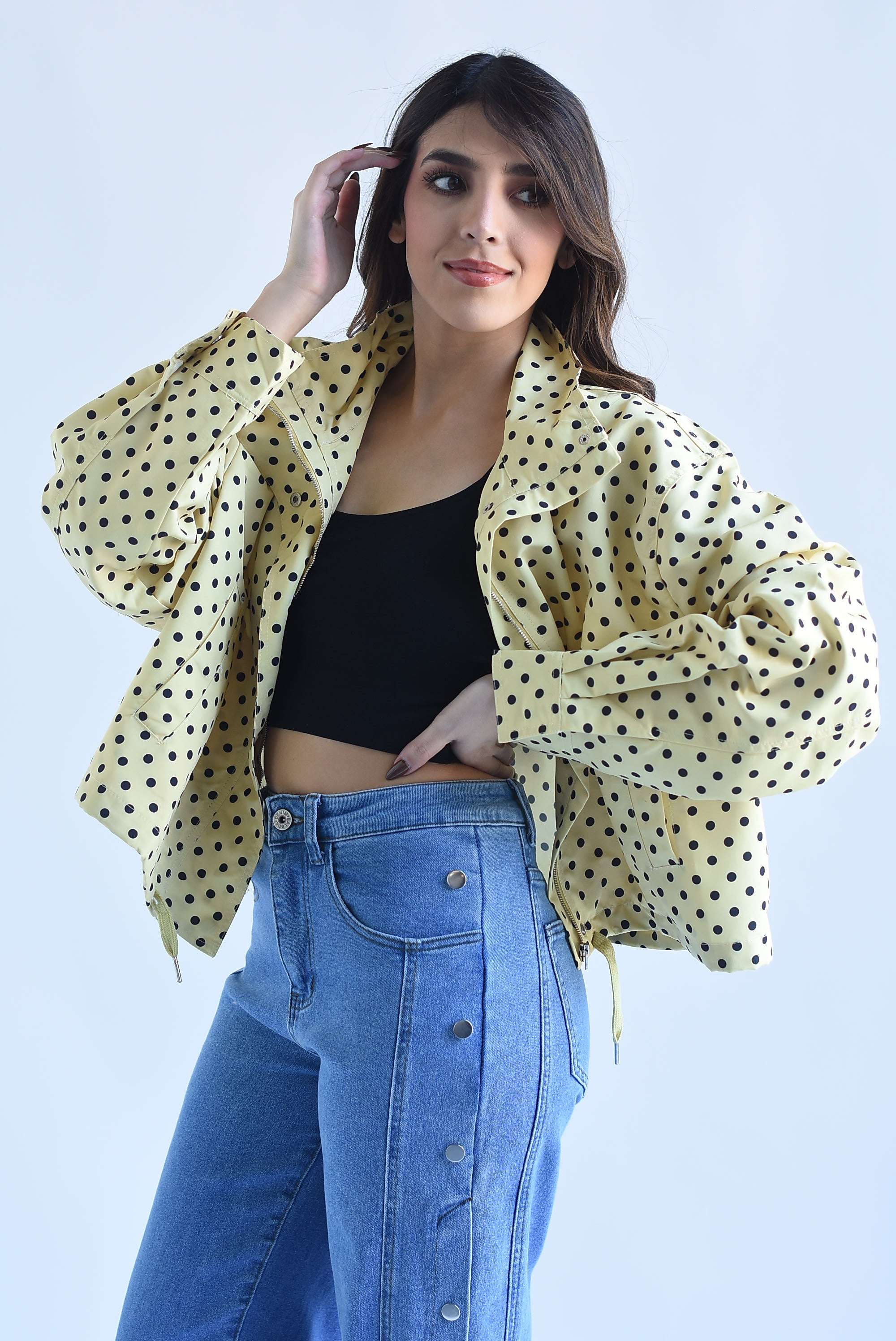 Chamarra polka dots jaretas