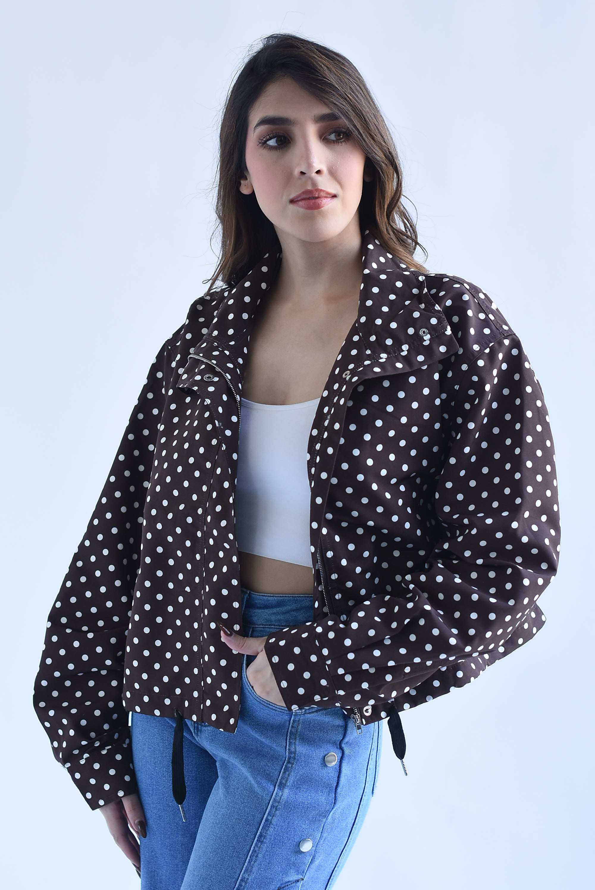 Chamarra polka dots jareta