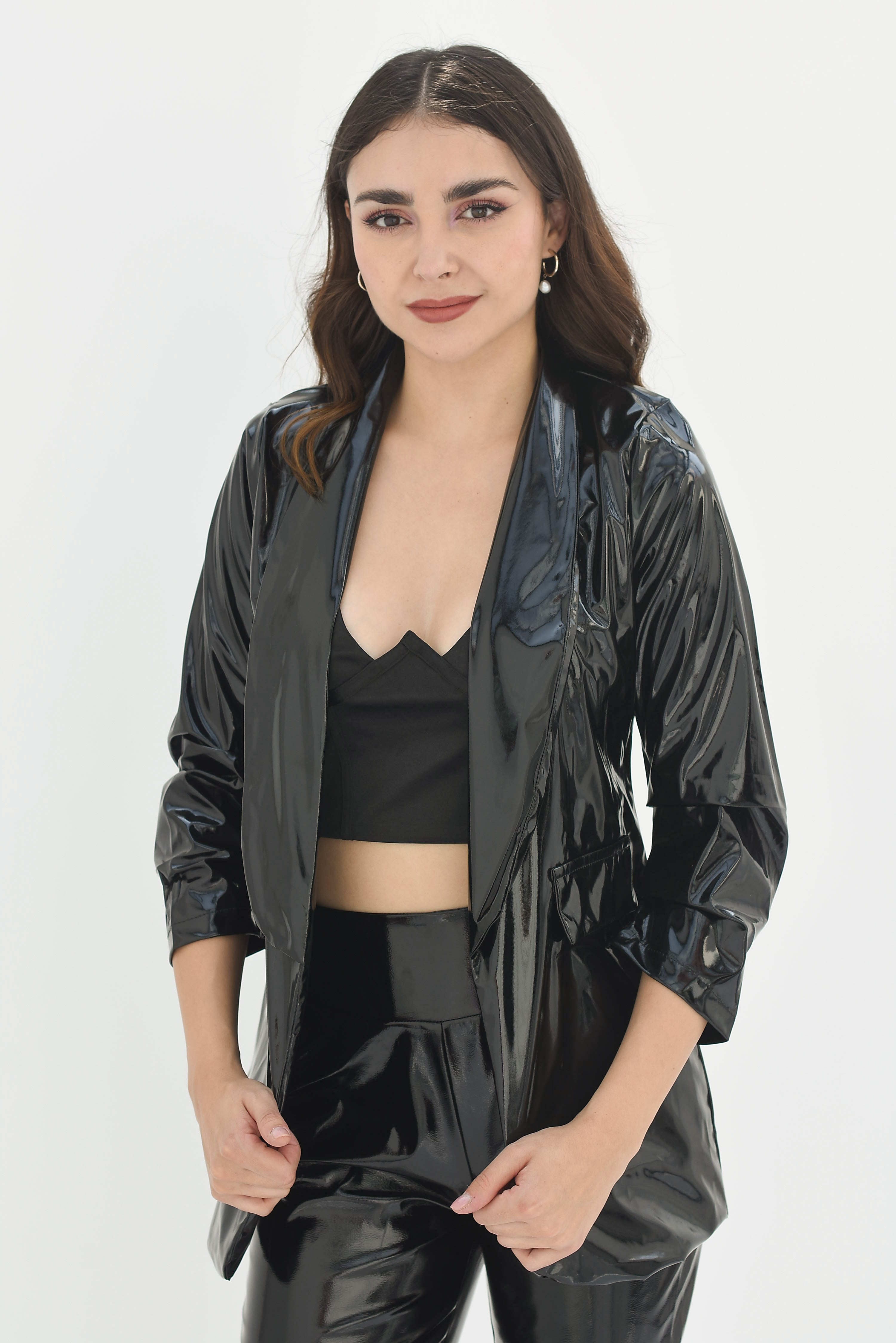 Blazer vinil Negro