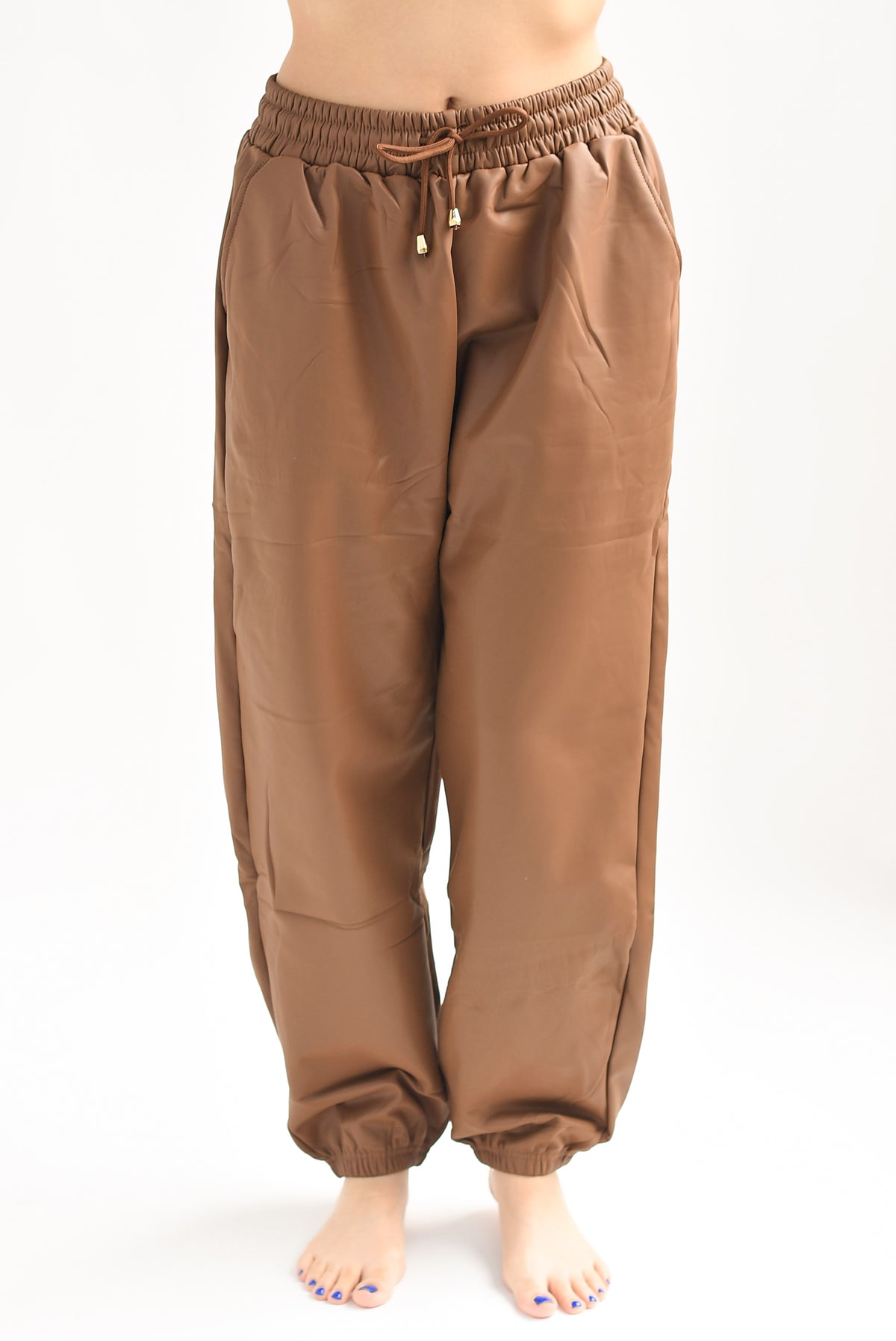 Jogger vinipiel afelpado Camel